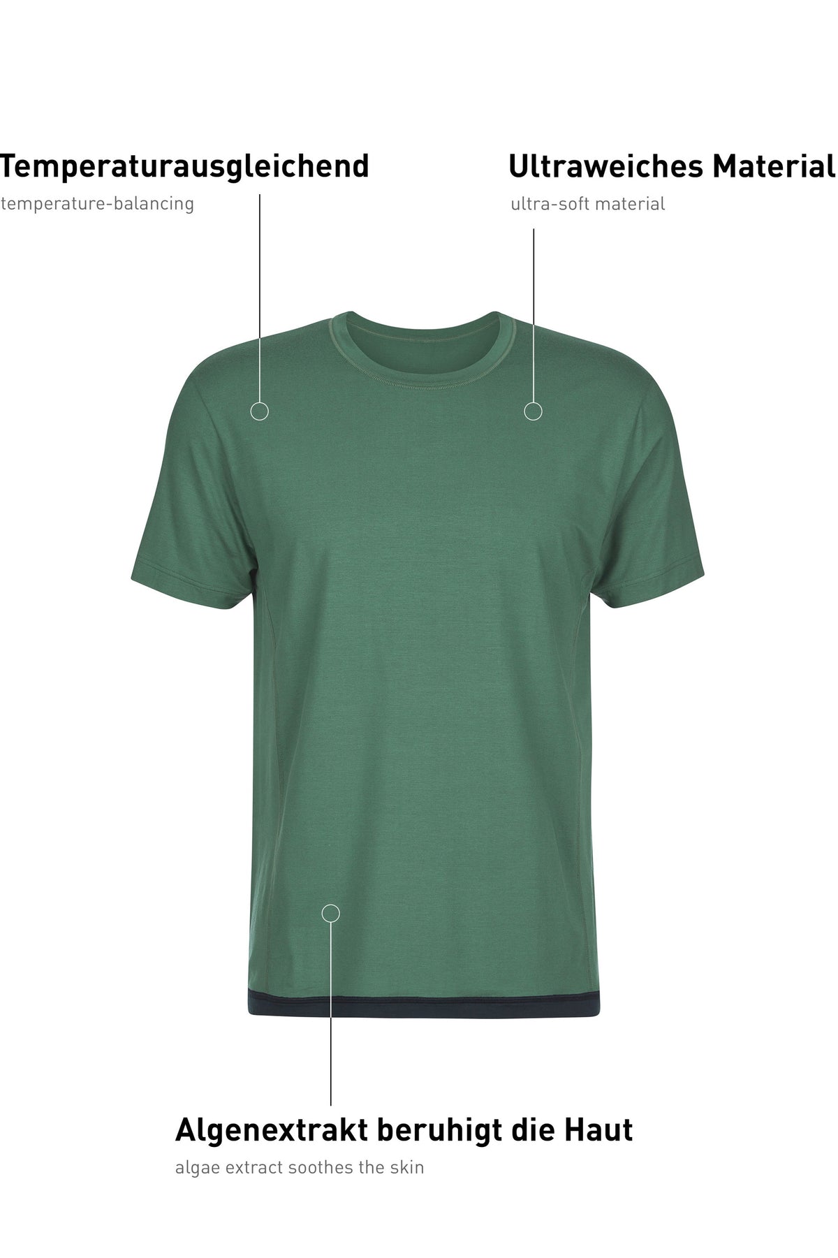 chemise à manches courtes DEEPSLEEPWEAR Balancing - vallée sombre (CALIDA 549)