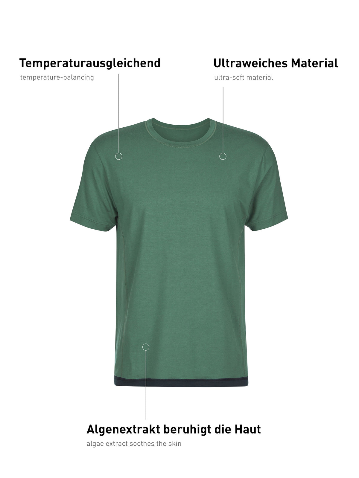 chemise à manches courtes DEEPSLEEPWEAR Balancing - vallée sombre (CALIDA 549)