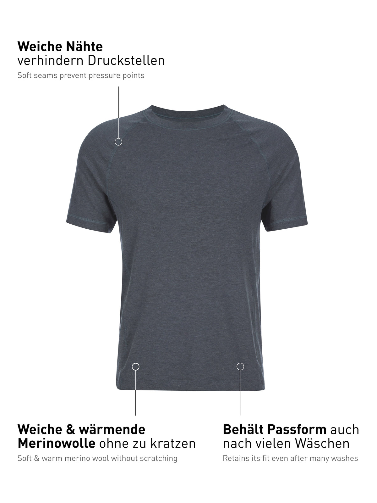 chemise à manches courtes DEEPSLEEPWEAR Warming - anthracite (CALIDA 989)