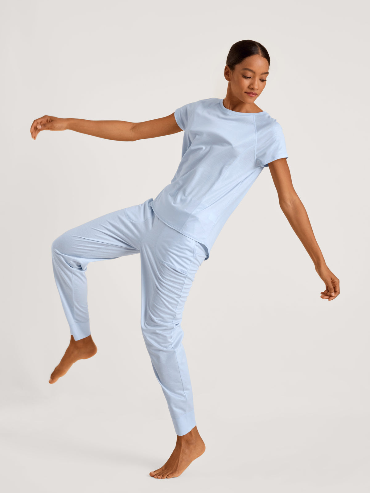 chemise à manches courtes DEEPSLEEPWEAR Cooling - bleu harmonieux (CALIDA 470)