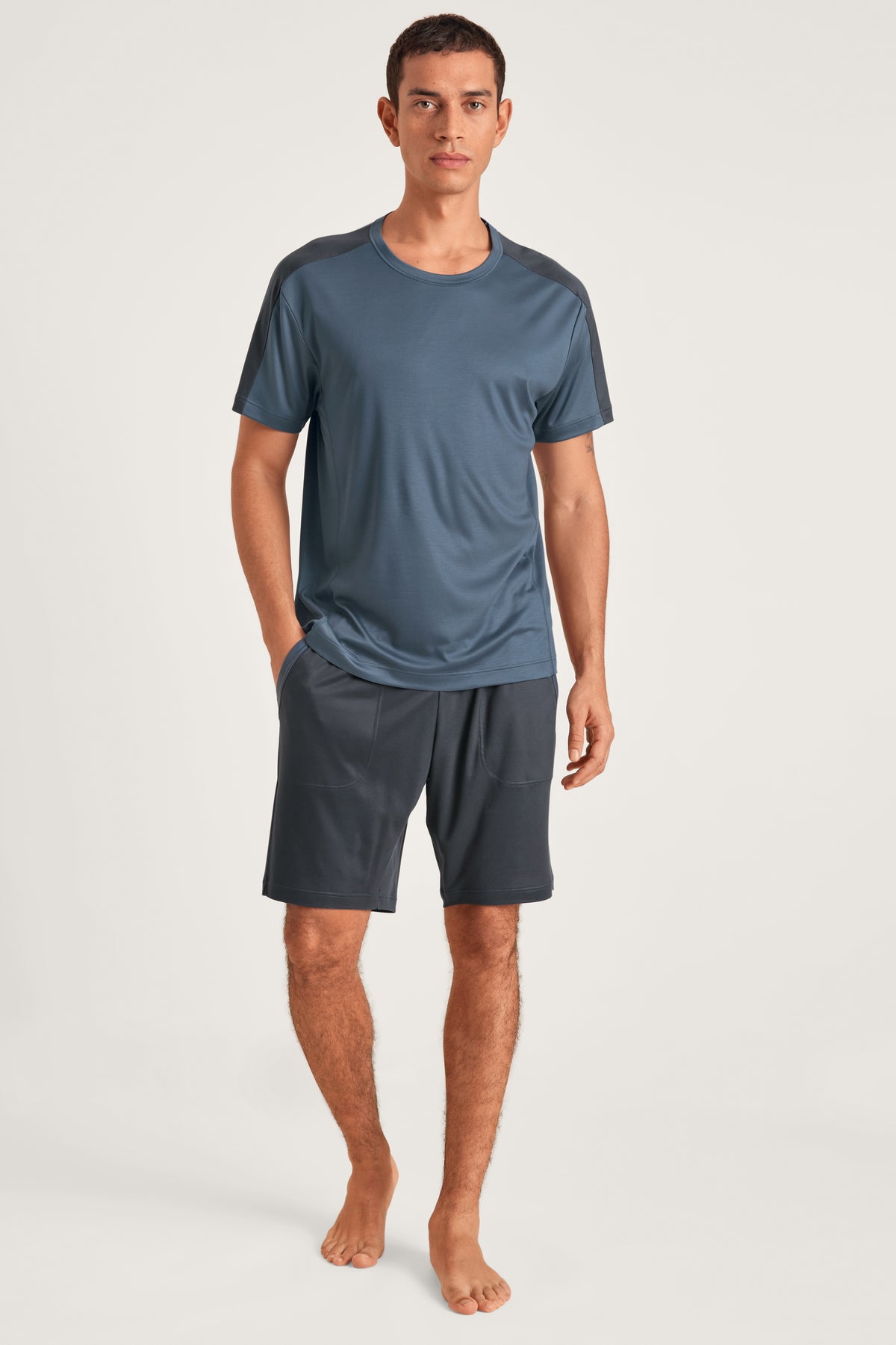 chemise à manches courtes DEEPSLEEPWEAR Cooling - indigo vintage (CALIDA 457)