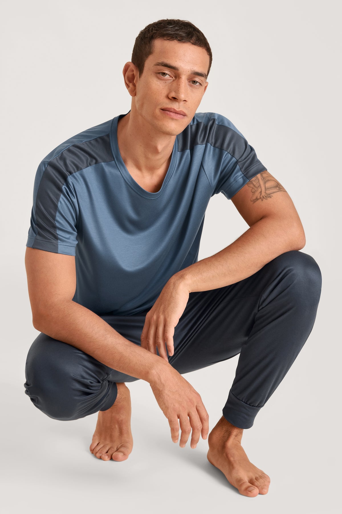 chemise à manches courtes DEEPSLEEPWEAR Cooling - indigo vintage (CALIDA 457)