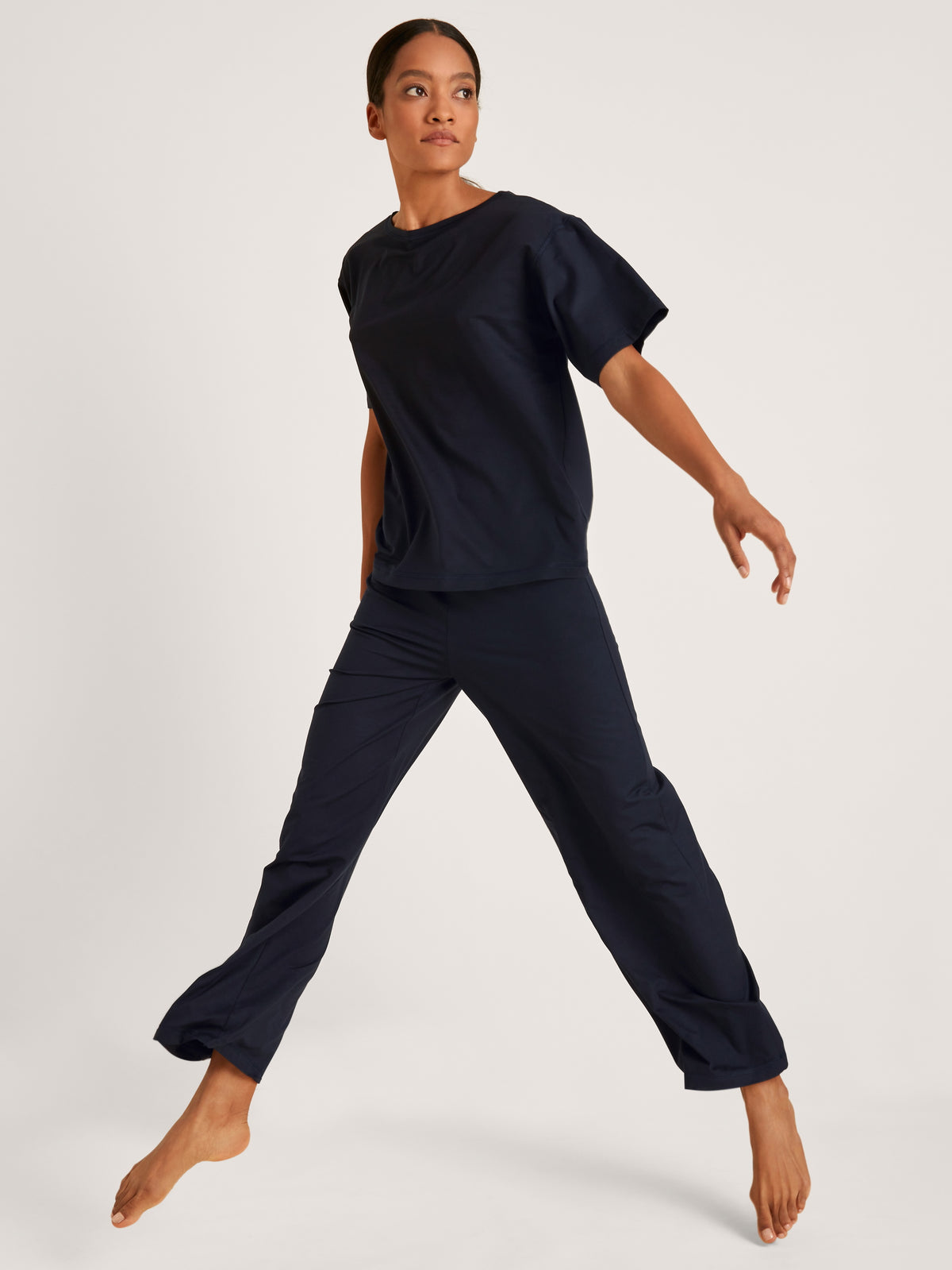 Kurzarm-Shirt DEEPSLEEPWEAR Balancing - dark lapis blue (CALIDA 339)