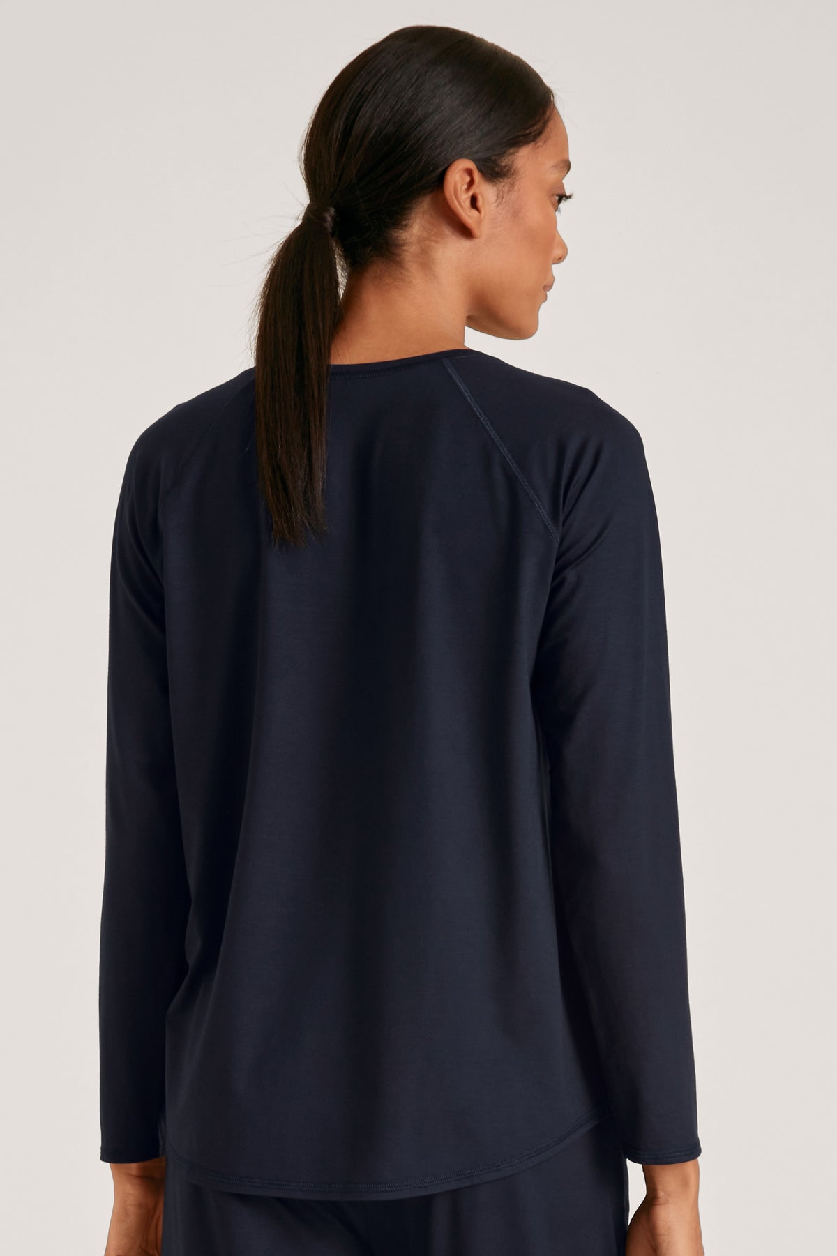 Camicia a maniche lunghe DEEPSLEEPWEAR Balancing - blu lapislazzuli scuro (CALIDA 339)