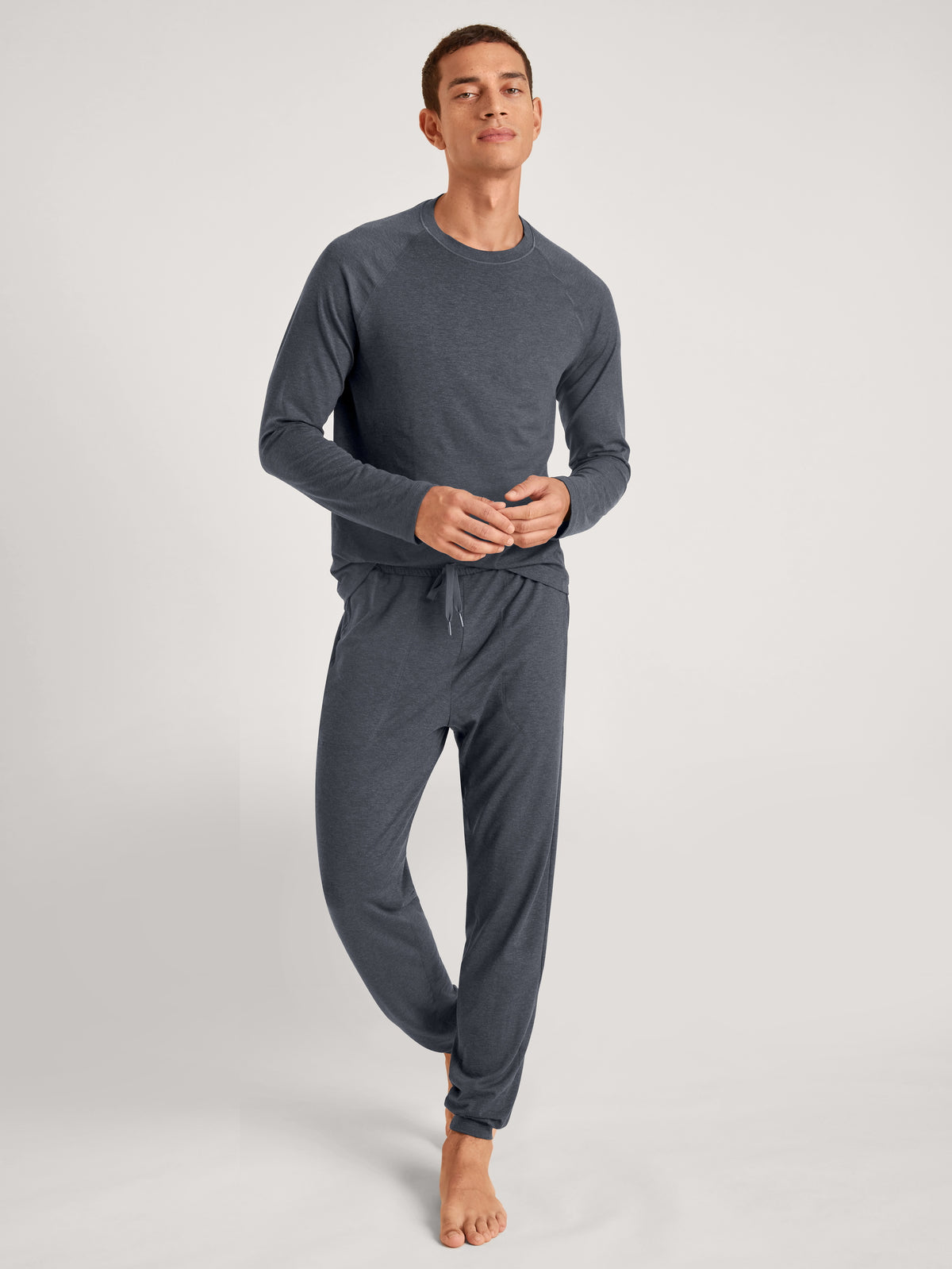 Long-sleeved shirt DEEPSLEEPWEAR Warming - anthracite (CALIDA 989)