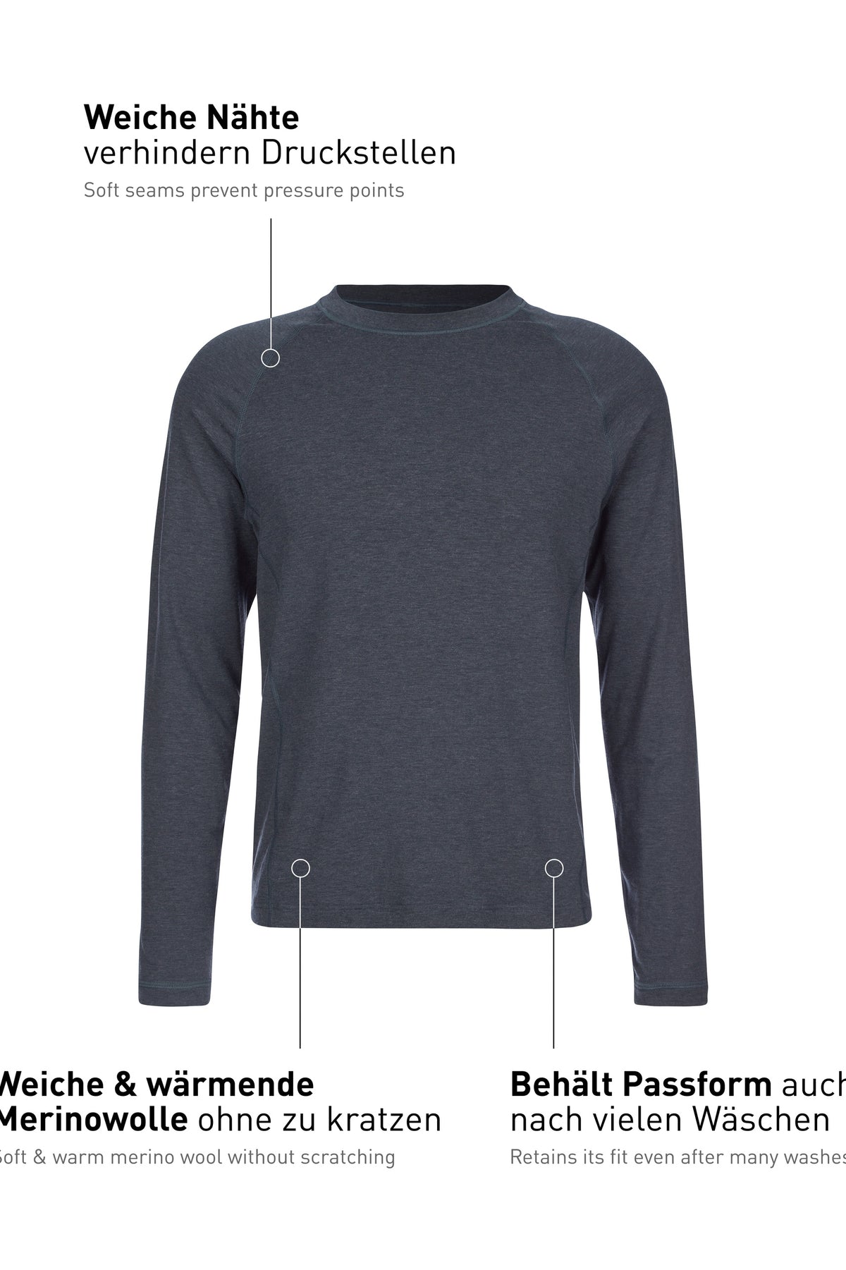 chemise à manches longues DEEPSLEEPWEAR Warming - anthracite (CALIDA 989)