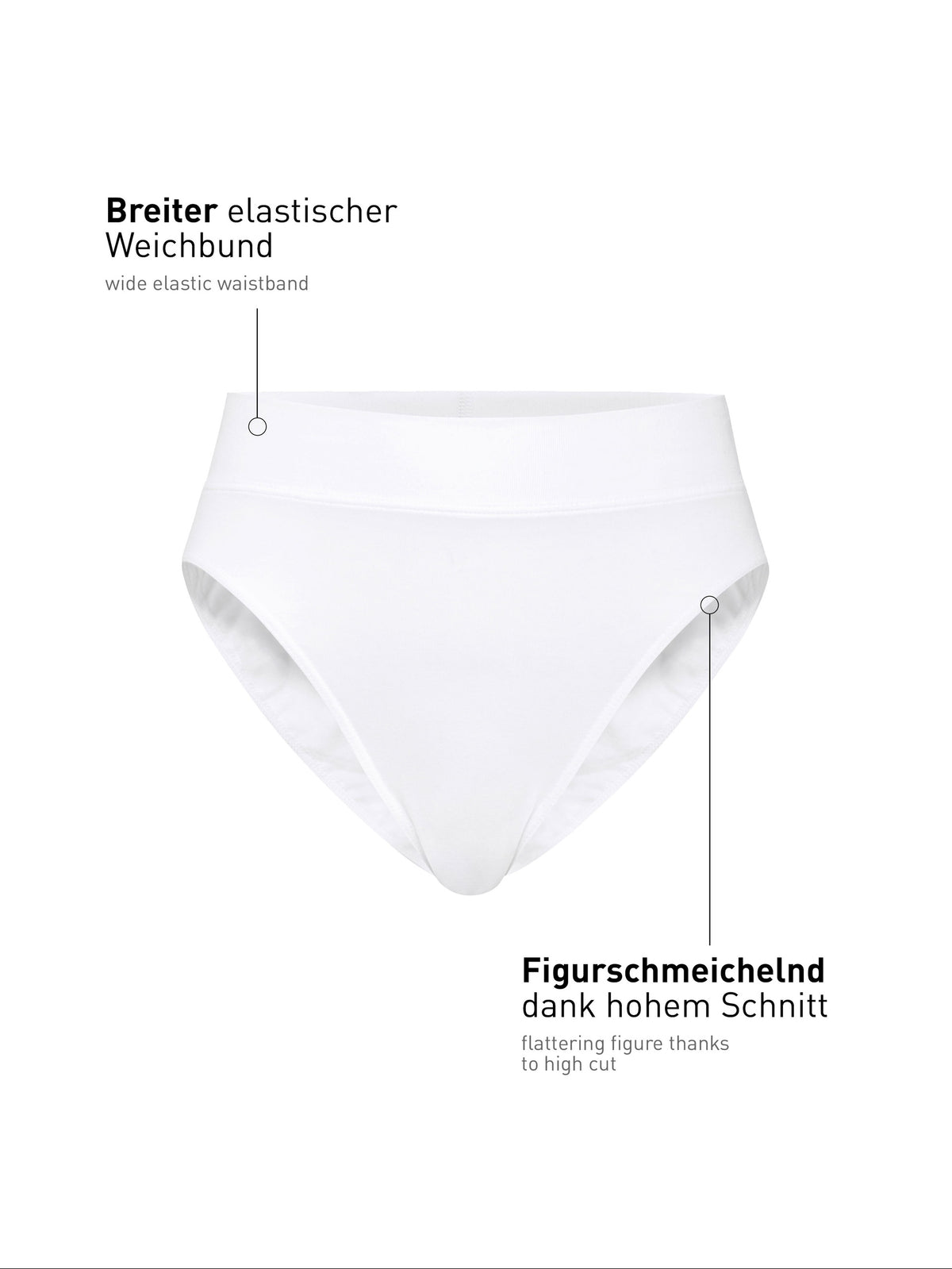 Waist briefs with soft waistband ELASTIC - white (CALIDA 001)