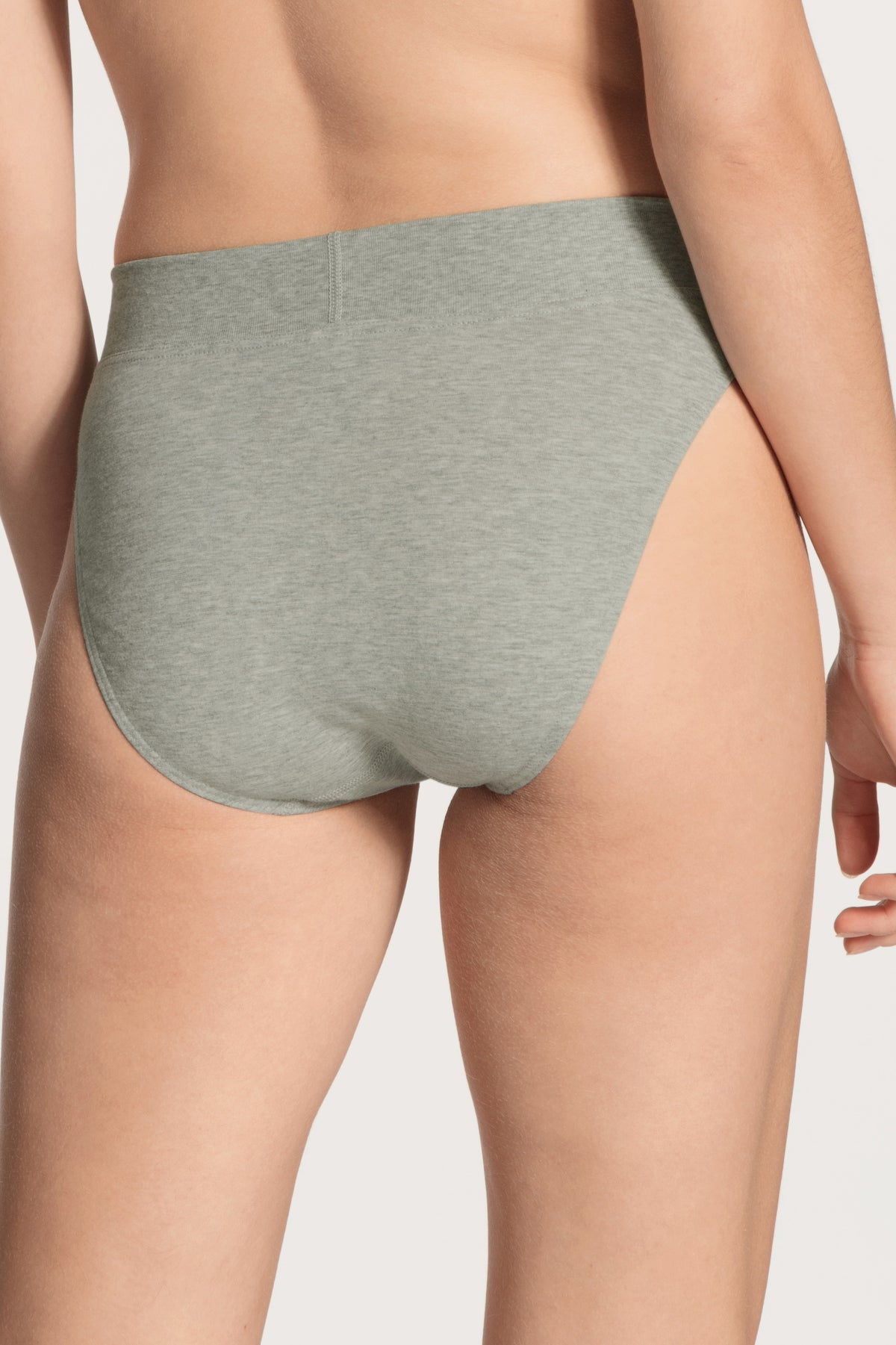 Slip a vita alta con elastico morbido ELASTIC - pietra screziata (CALIDA 096)