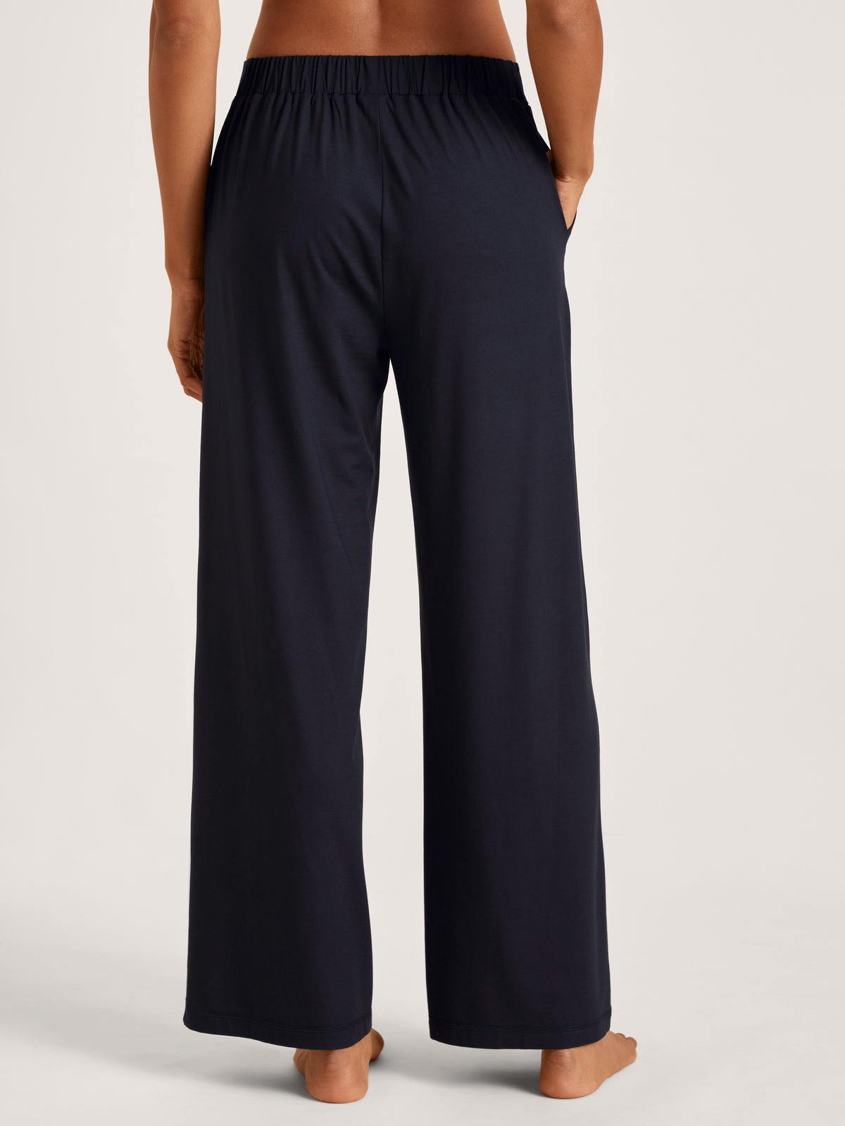 Pantalon de pyjama coupe palazzo DEEPSLEEPWEAR Balancing - bleu lapis foncé (CALIDA 339)