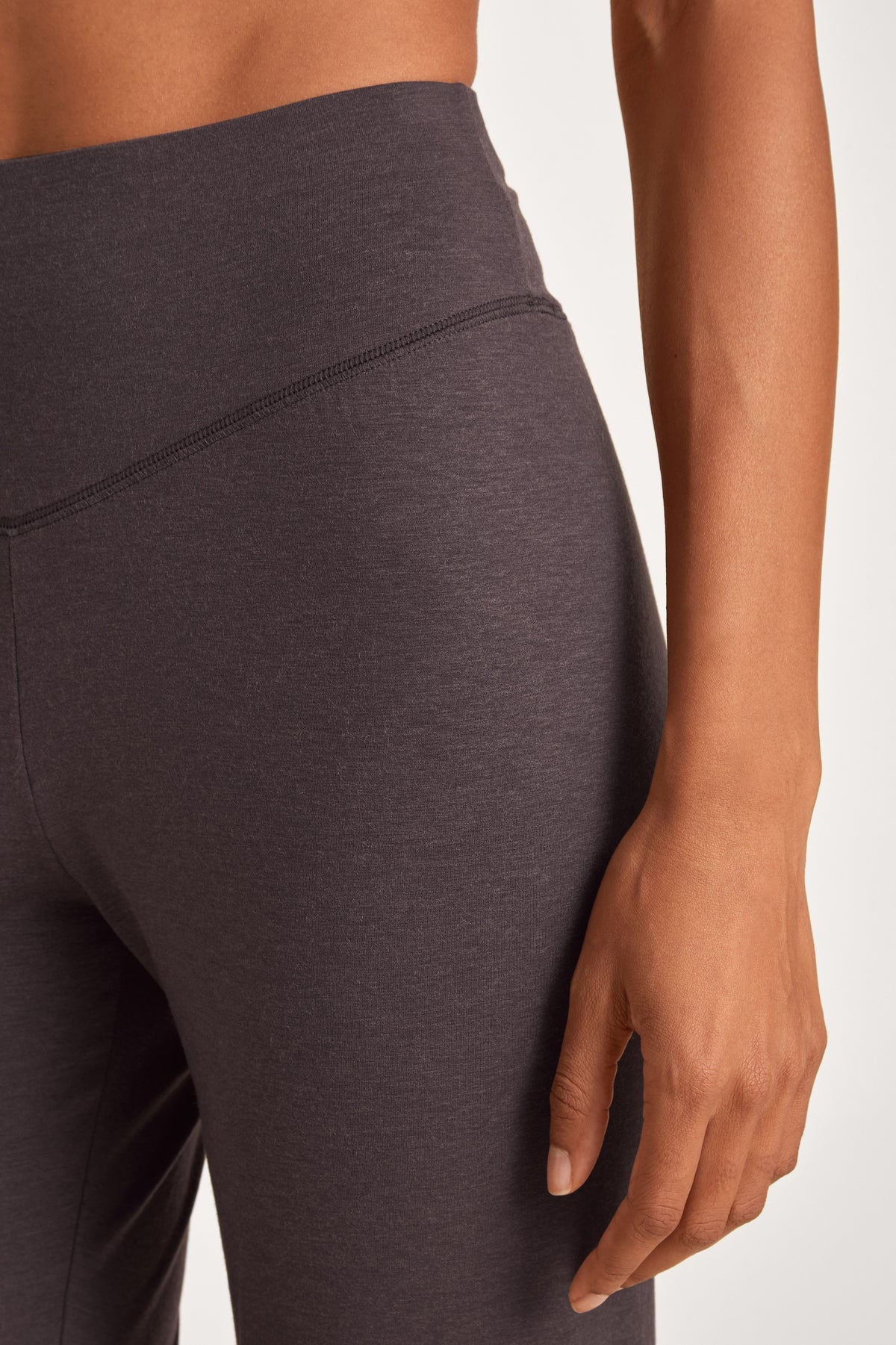 Pantaloni del pigiama con risvolti DEEPSLEEPWEAR Warming - tortora tenue (CALIDA 327)