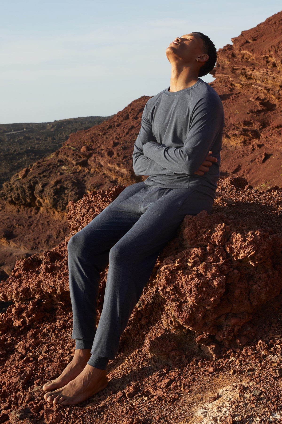 Pantalon de pyjama à revers DEEPSLEEPWEAR Warming - anthracite (CALIDA 989)