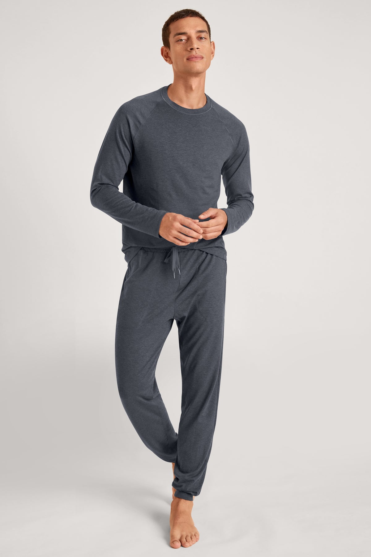 Pantalon de pyjama à revers DEEPSLEEPWEAR Warming - anthracite (CALIDA 989)