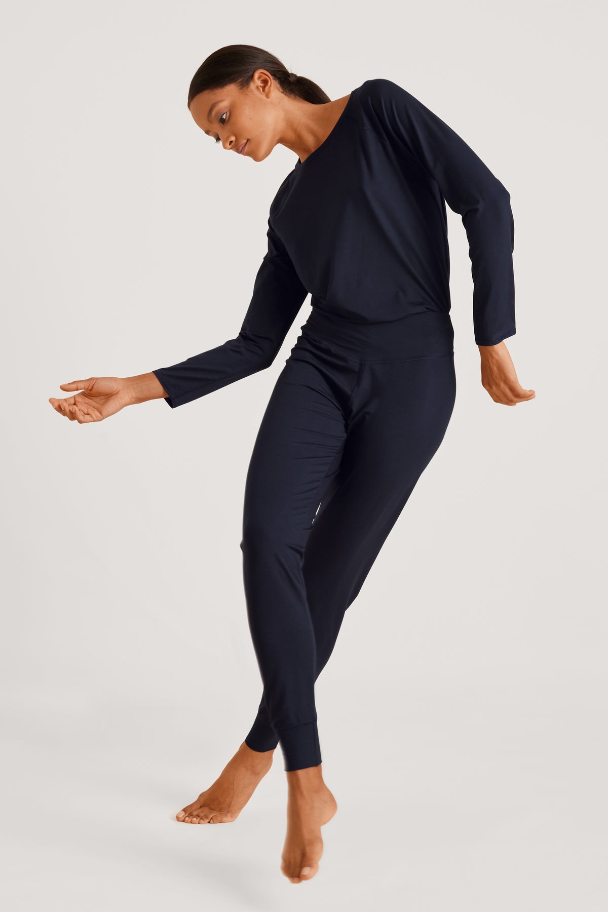 Pantaloni del pigiama con risvolti DEEPSLEEPWEAR Balancing - blu lapislazzuli scuro (CALIDA 339)