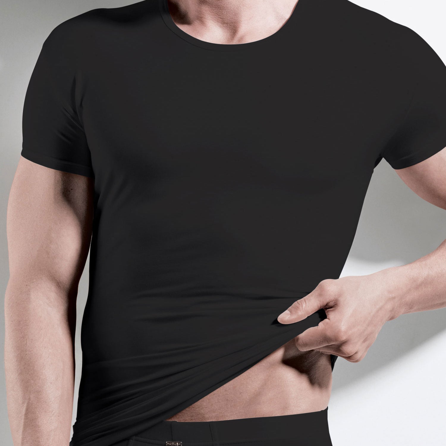 Shirt MICROMODAL kurzarm, mit Rundhals-Ausschnitt