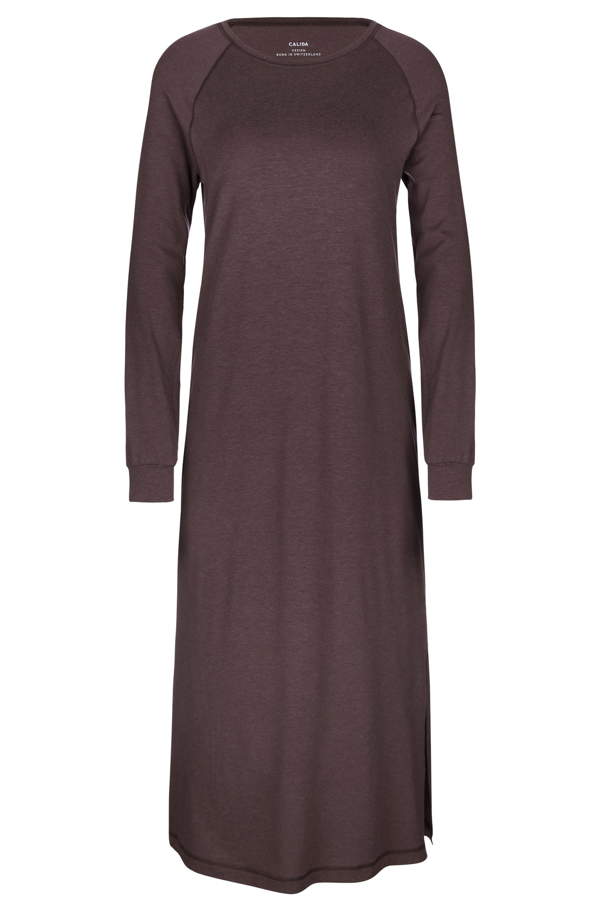 Camicia da notte a maniche lunghe DEEPSLEEPWEAR Warming (120 cm) - tortora tenue (CALIDA 327)