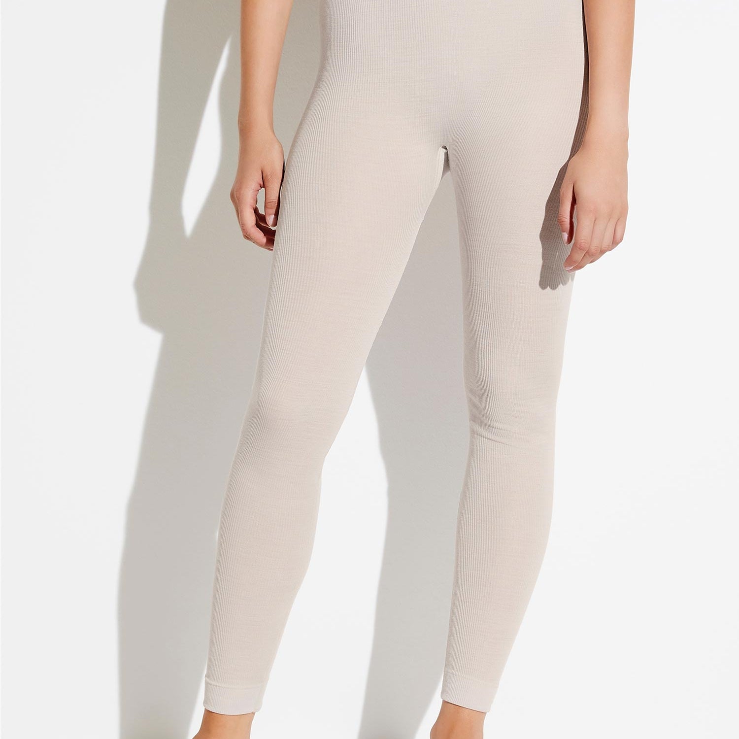 Leggings in costina WOOL & SILK