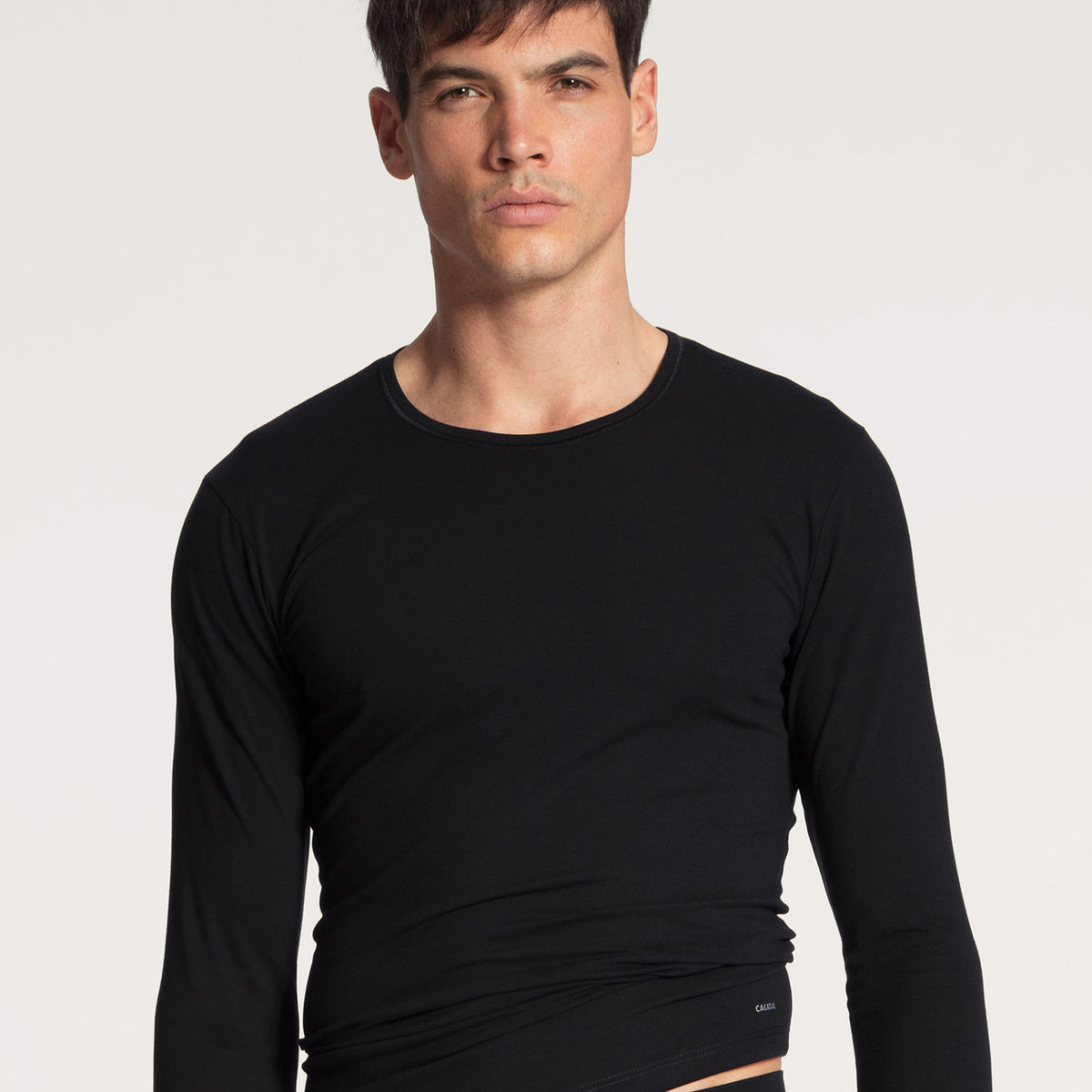 Maglia a maniche lunghe, scollo rotondo, COTTON CODE