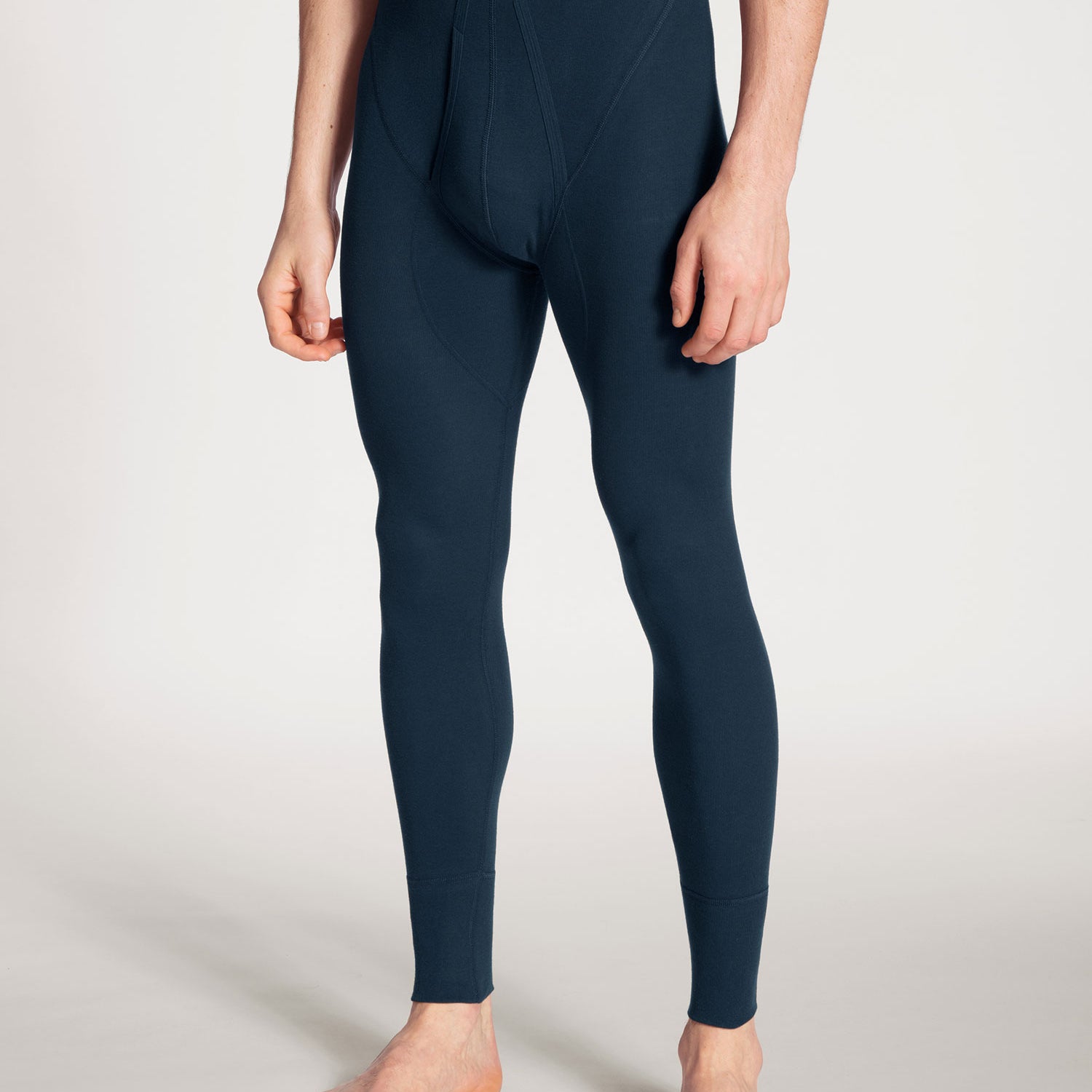 Leggings, pantaloni lunghi con patta e fascia morbida, COTTON 1:1