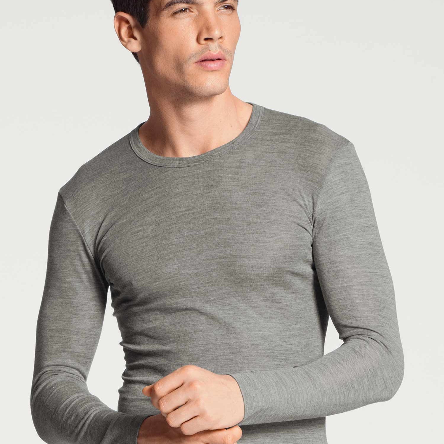 قميص بأكمام طويلة WOOL & SILK