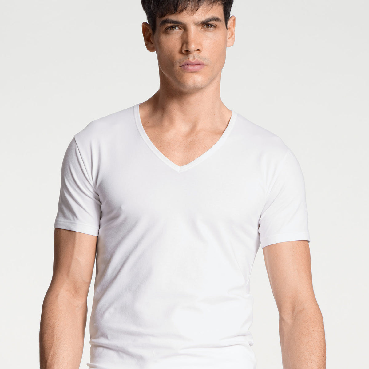 T-Shirt, scollo a V, COTTON CODE