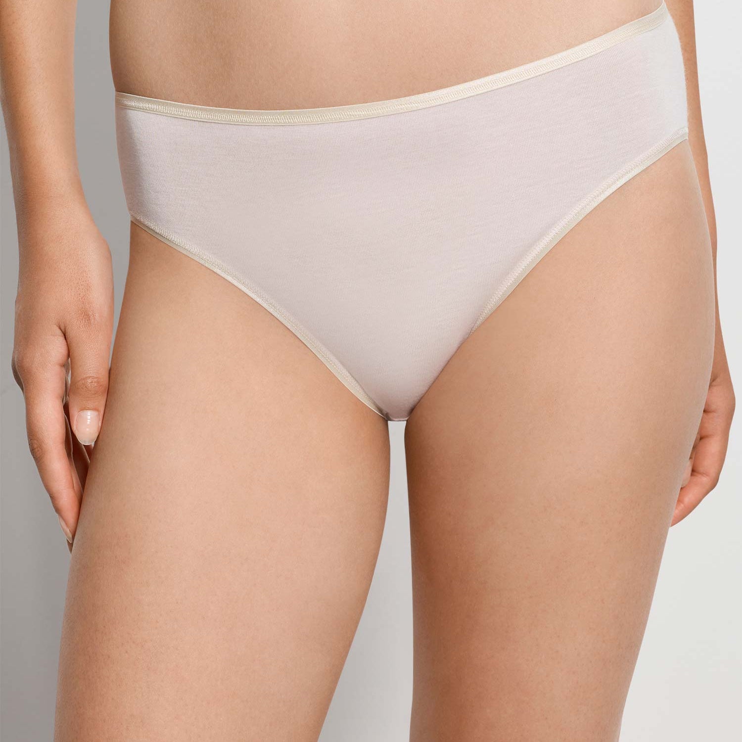 Midi Slip COTTON SEAMLESS in Saison-Farbe "honeydew"