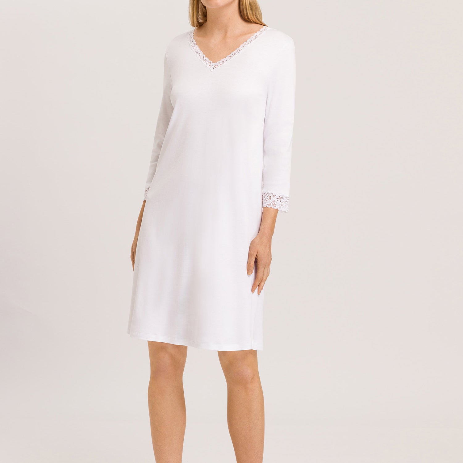 Chemise de nuit à manches 3/4, longueur 100 cm MOMENTS