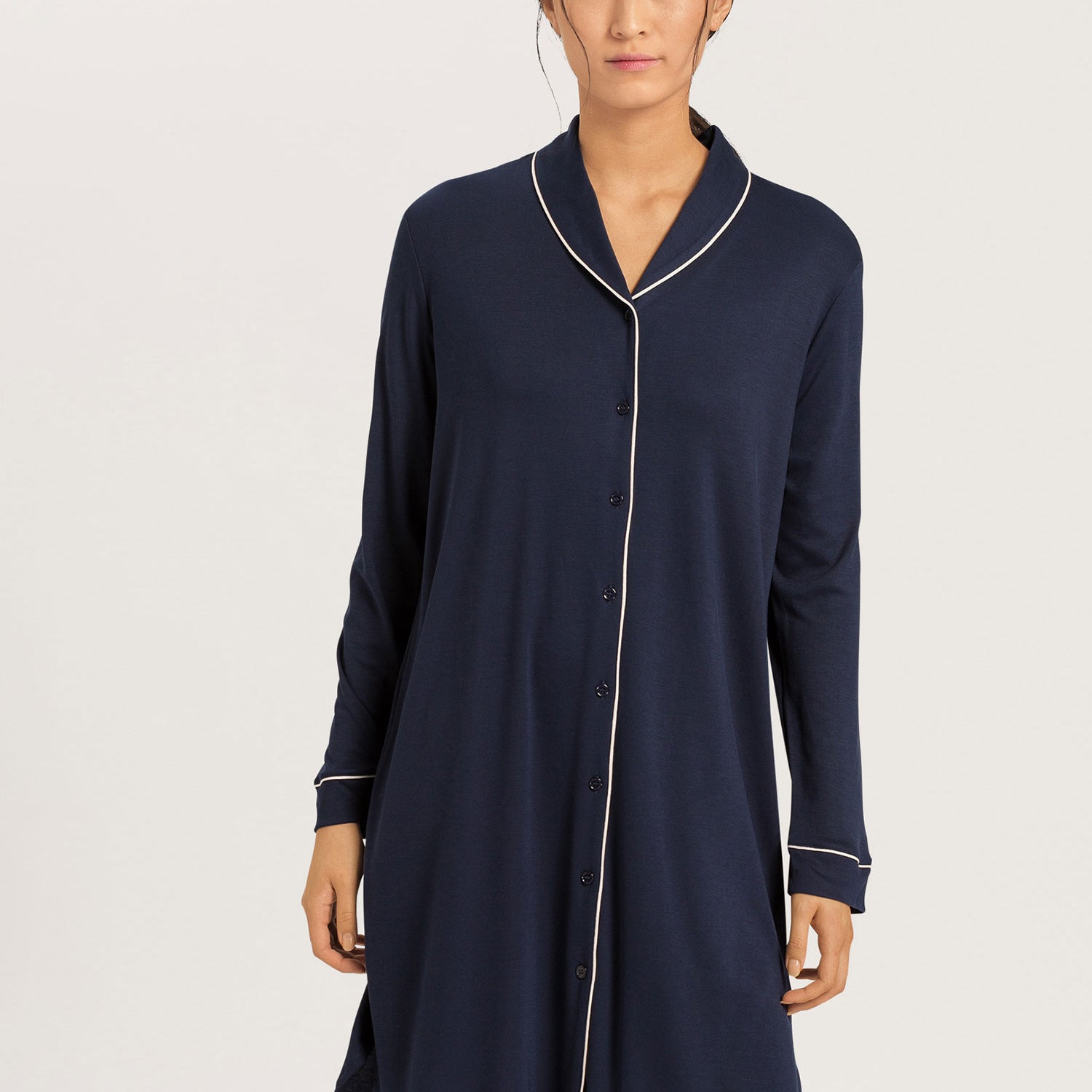 ثوب نوم، قميص نوم بأكمام طويلة، 100 سم، NATURAL COMFORT Night