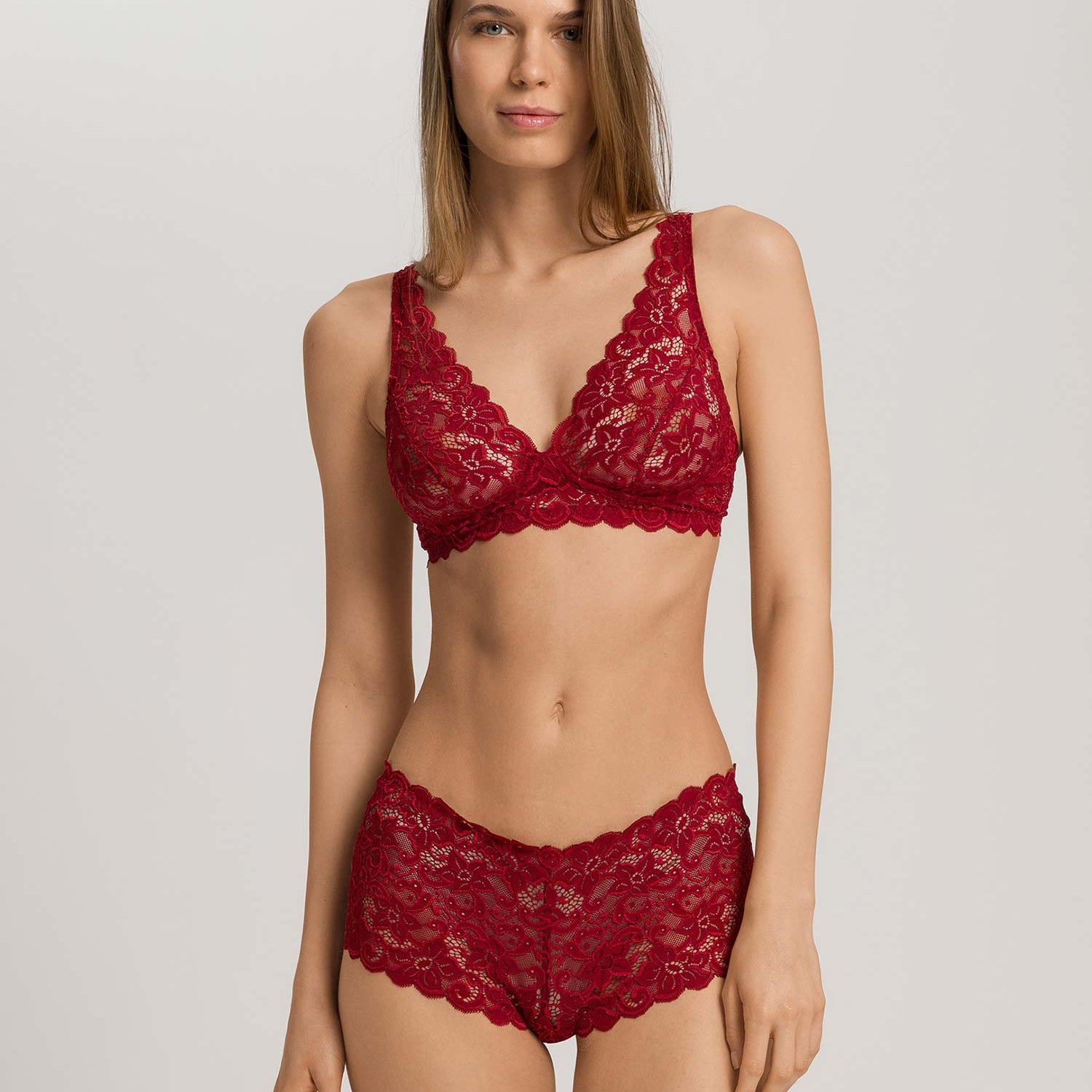 Soft Cup Bra MOMENTS, in Herbst-Farbe red dahlia