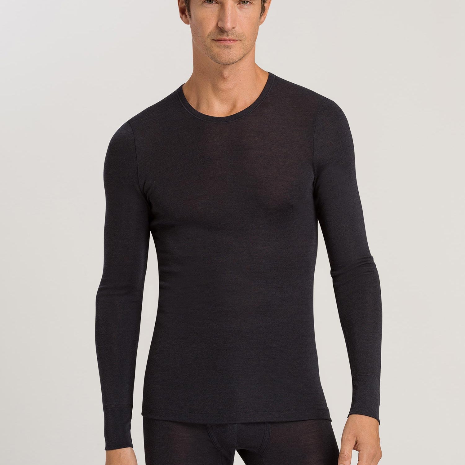 Maglia a maniche lunghe, girocollo, WOOLEN SILK