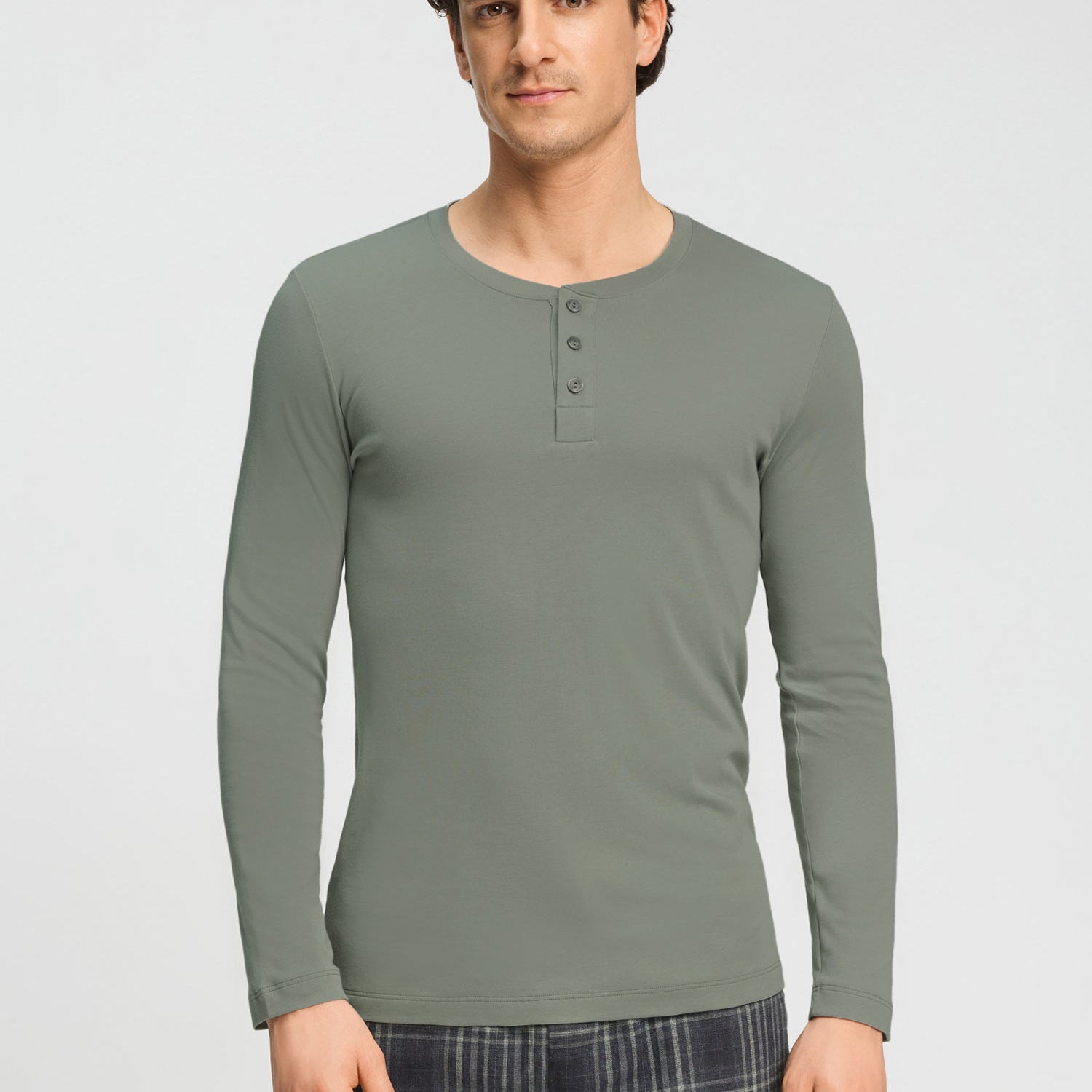 Longshirt COZY COMFORT, mit Knopfleiste, Grösse M