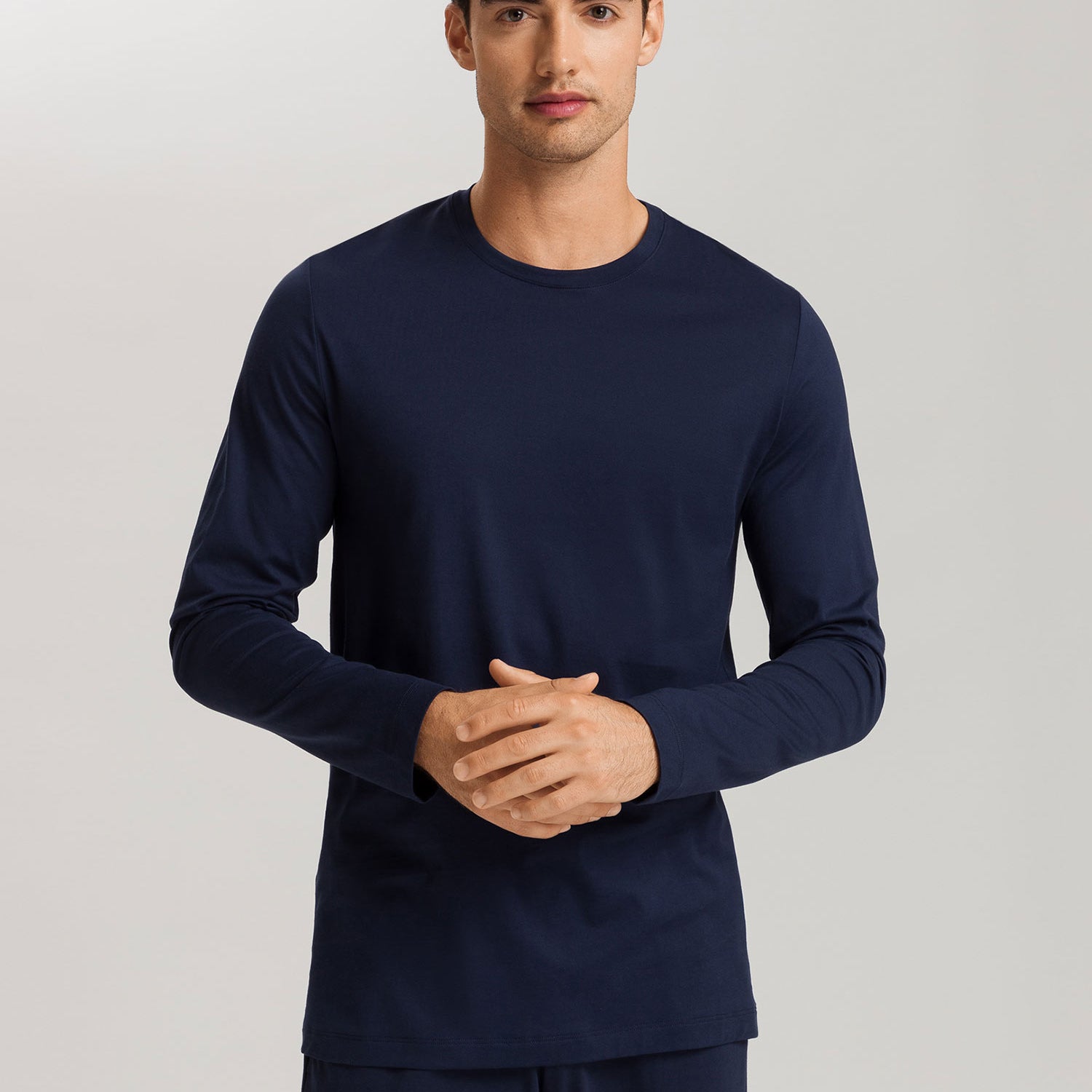 قميص بأكمام طويلة، ياقة دائرية، NIGHT & DAY