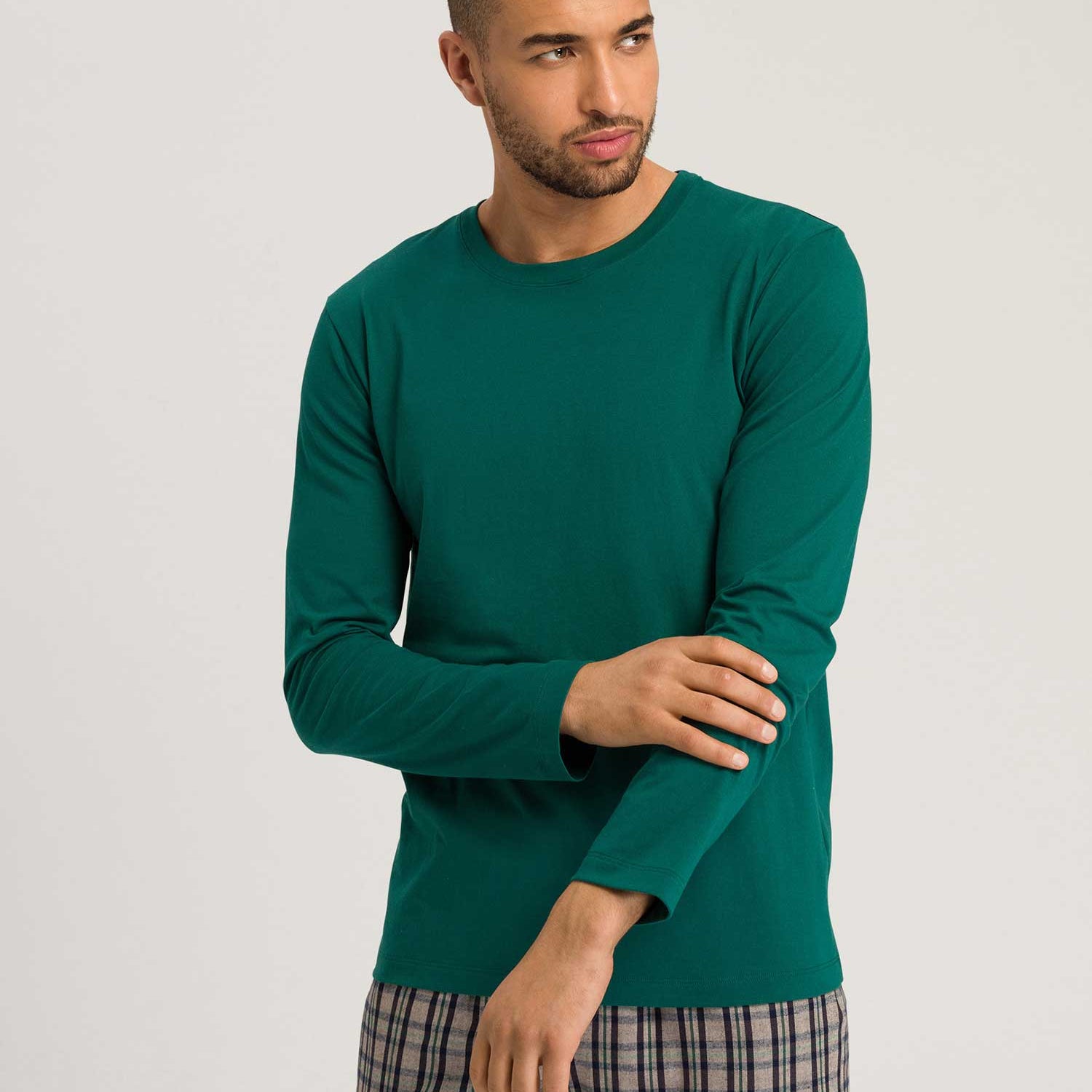 Chemise manches longues, col rond, LIVING SHIRTS, Soldes ! Tailles M et XL