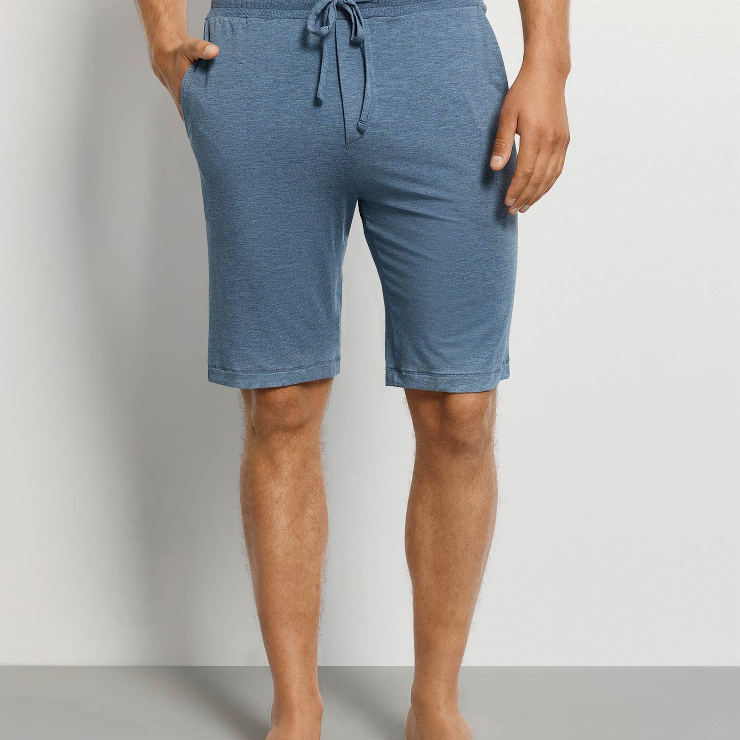 Short Pants CASUALS, in Sommerfarbe retro blue melange