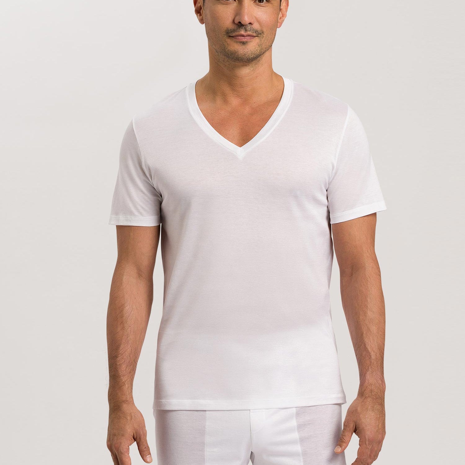 T-Shirt, V-Neck, COTTON SPORTY