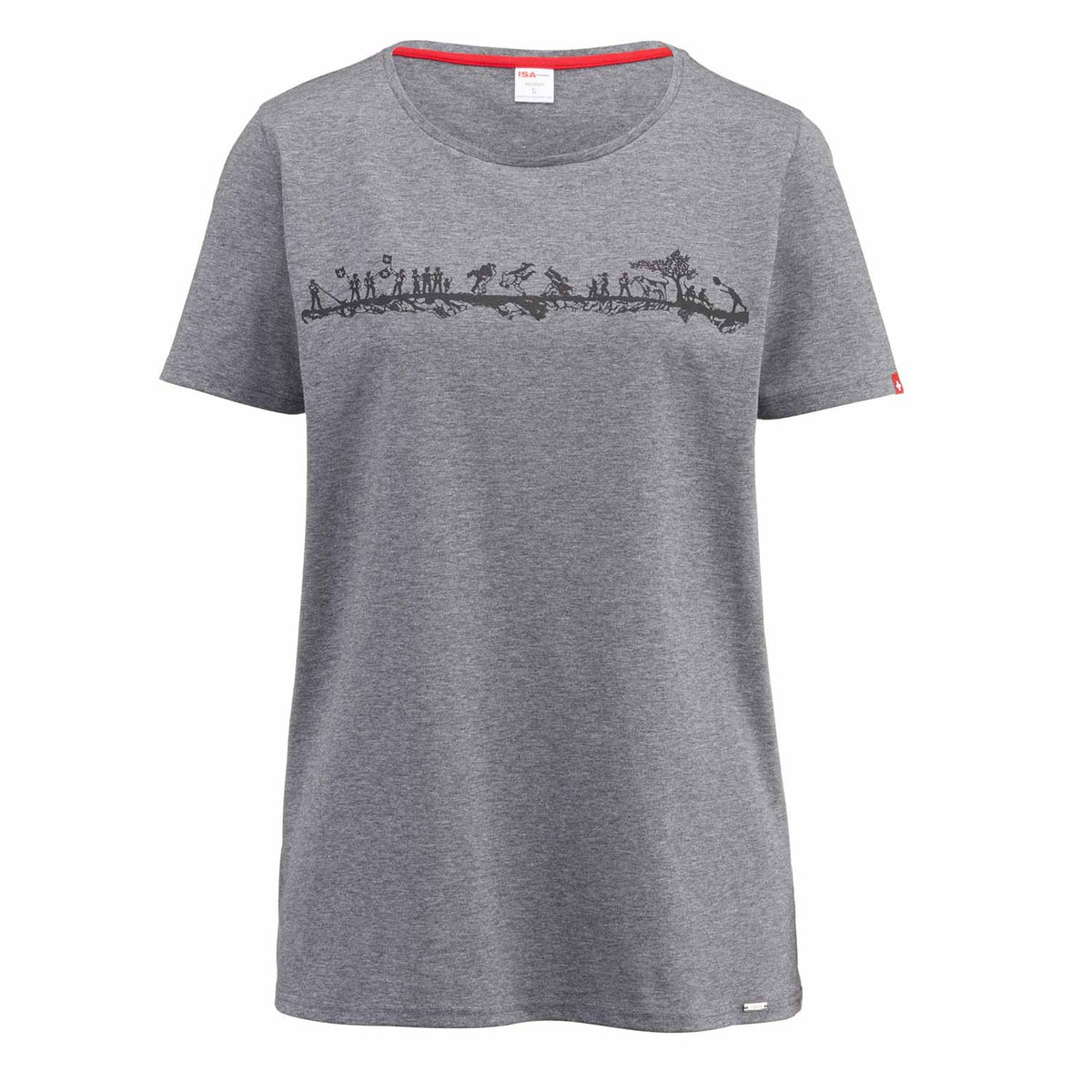 T-Shirt kurzarm SCHWINGER in grau