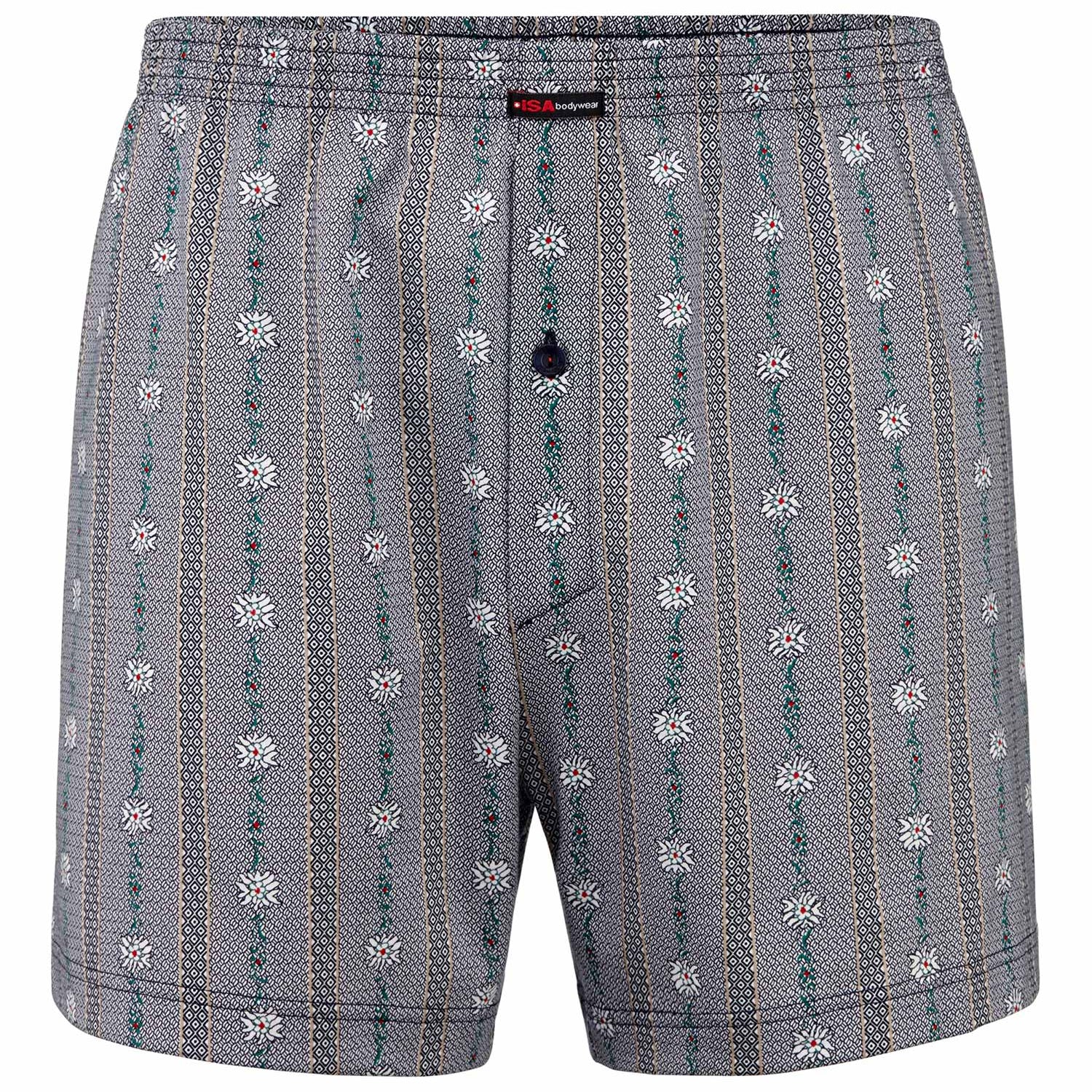 Boxershort mit Öffnung EDELWEISS in hellblau und dunkelblau
