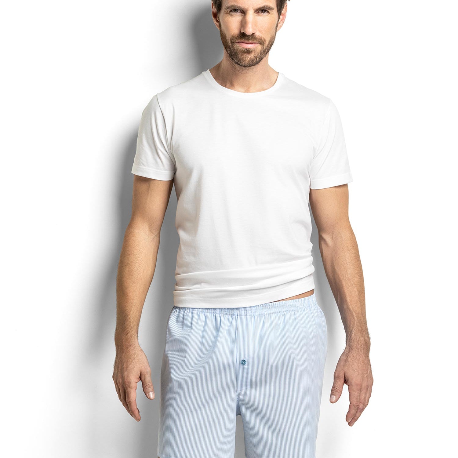 Boxershort mit Öffnung WOVEN BASIC, gestreift