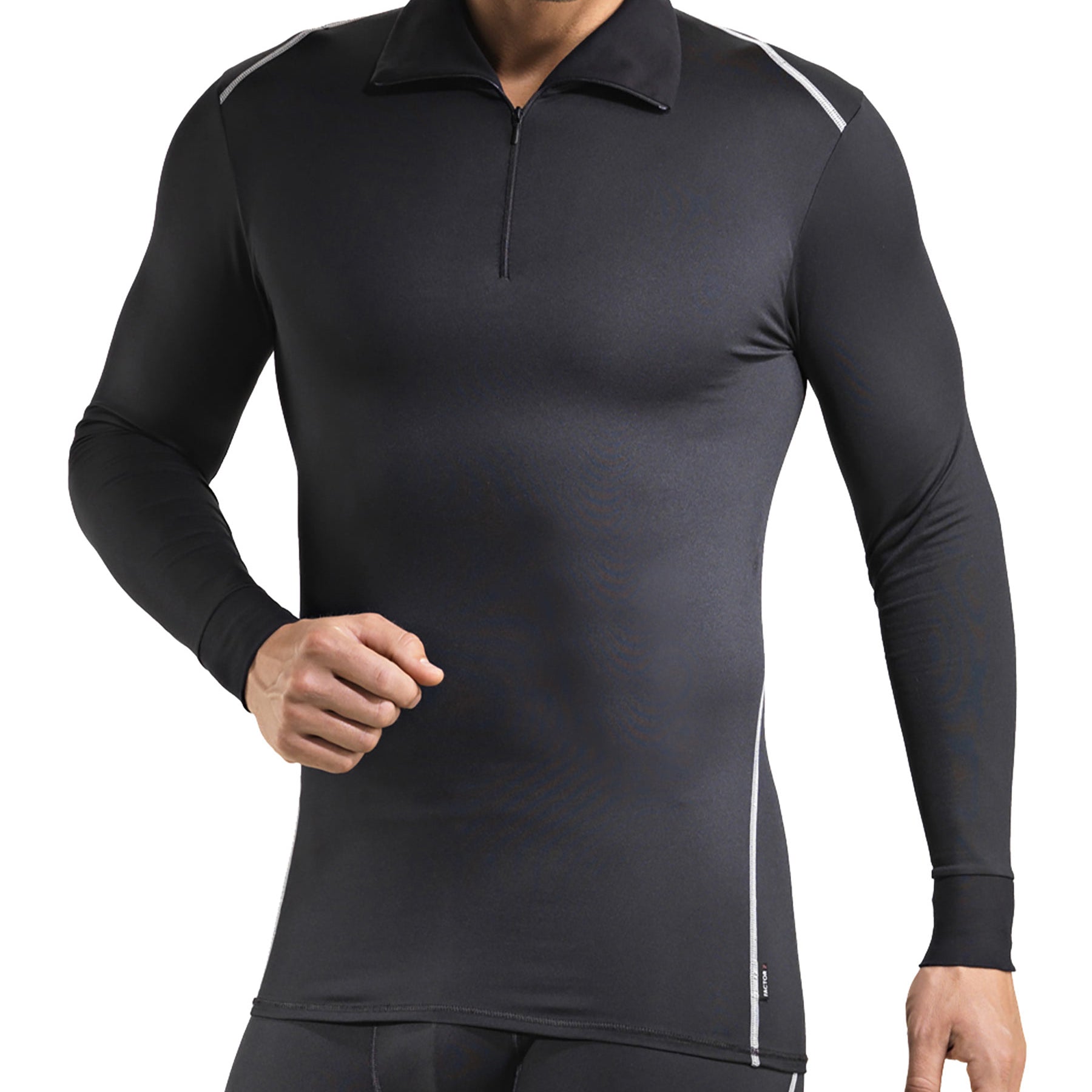 Rollkragen-Shirt, langarm, mit Reissverschluss, CLIMA CONTROL FAKTOR 2