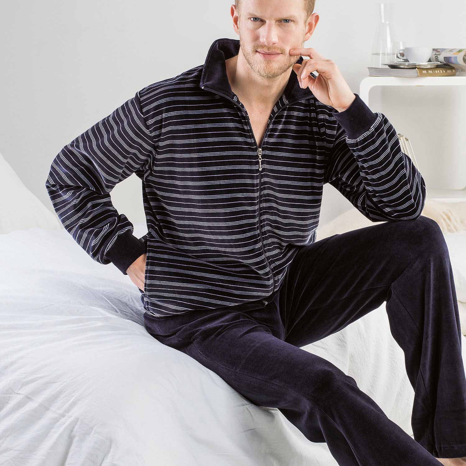 Homedress NIGHT AND HOME gestreift