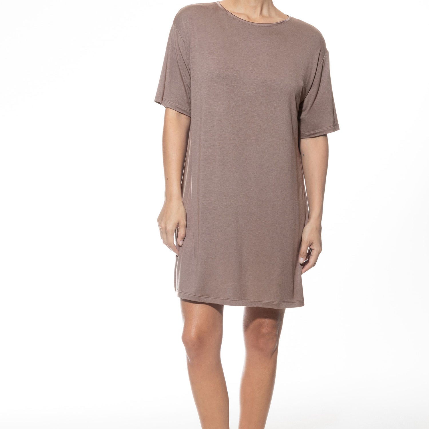 大号衬衫,短袖,长度84厘米,PURE CHIC