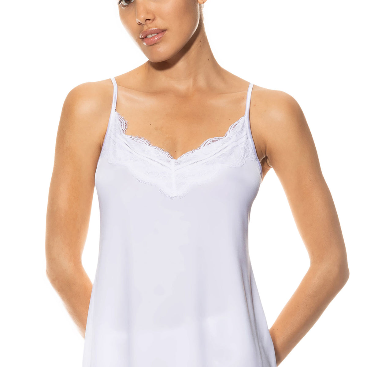 Camisole, with lace at the neckline, GRACE