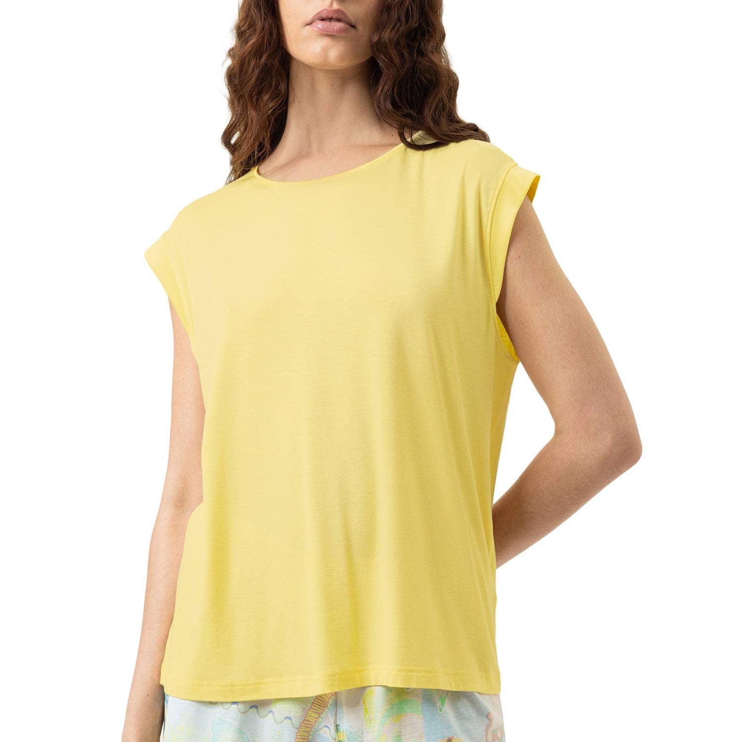 Chemise, manches courtes, PURE CHIC, en couleur d'été sunny honey