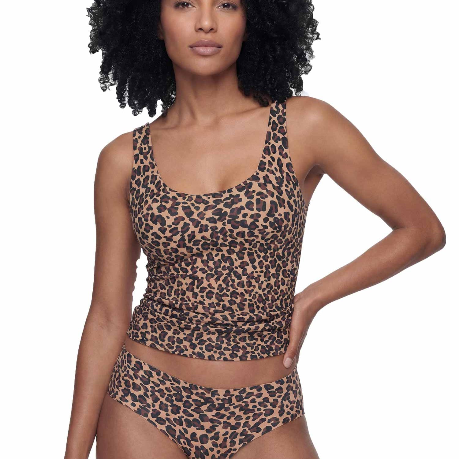 Tanktop SIMPLY BETTER INVISIBLES, mit Leo-Print