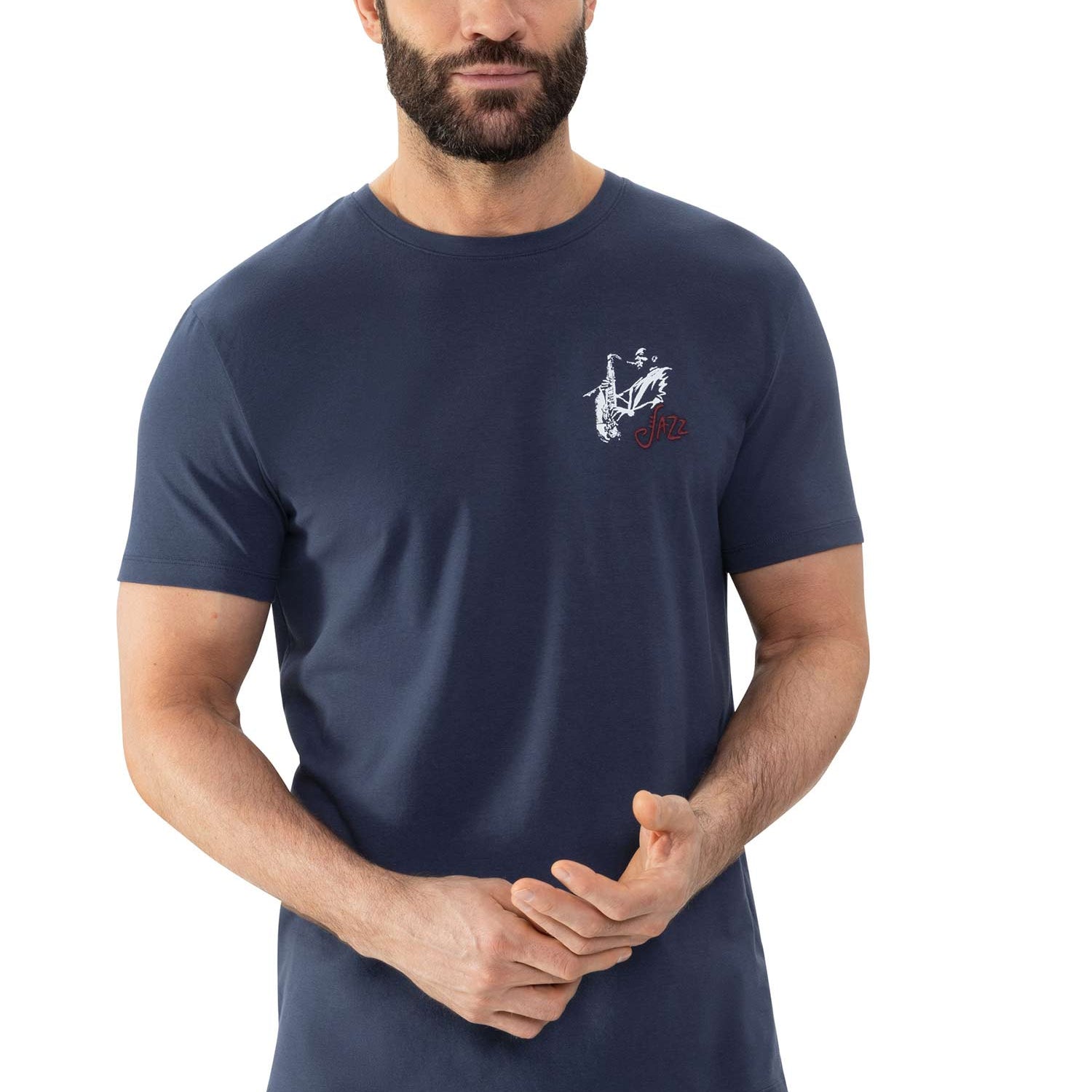 تي شيرت, خط رقبة مستدير, موسيقى الجاز