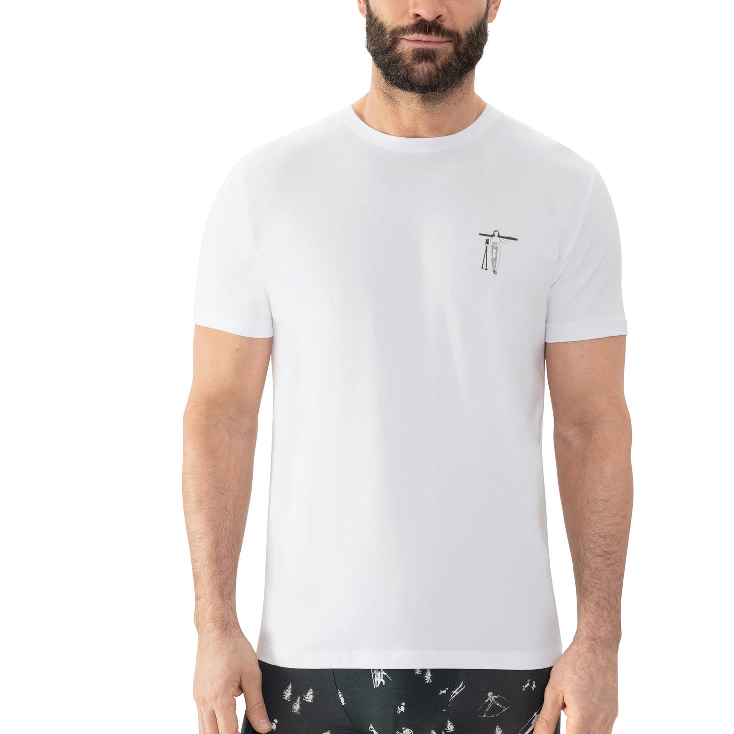 تي شيرت، خط رقبة مستدير, SKI CLUB