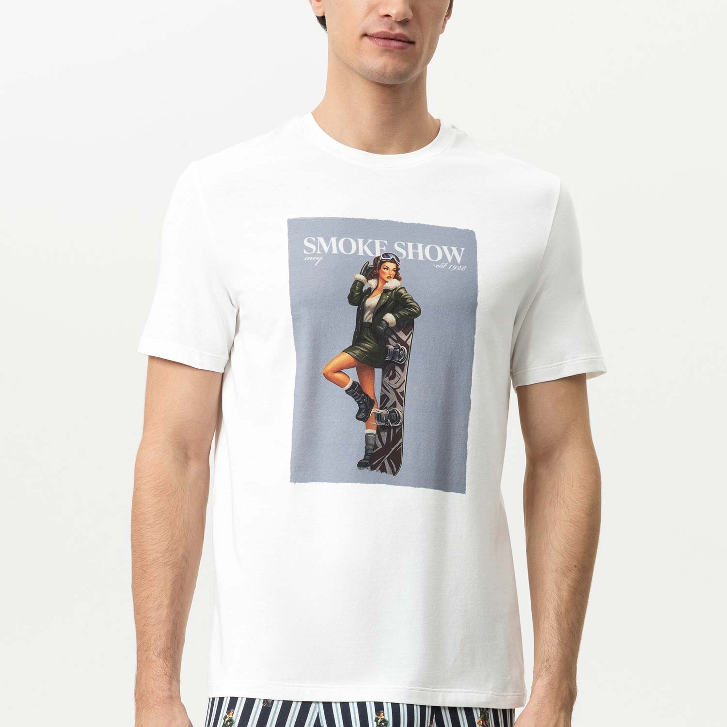 T-Shirt SMOKE SHOW, mit grossflächigem Front-Print