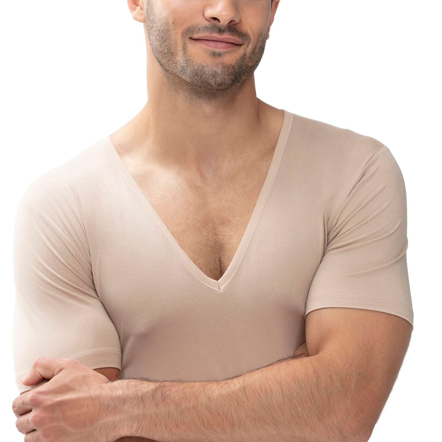 内衣 - V领商务衬衫修身版型, DRY COTTON FUNCTIONAL