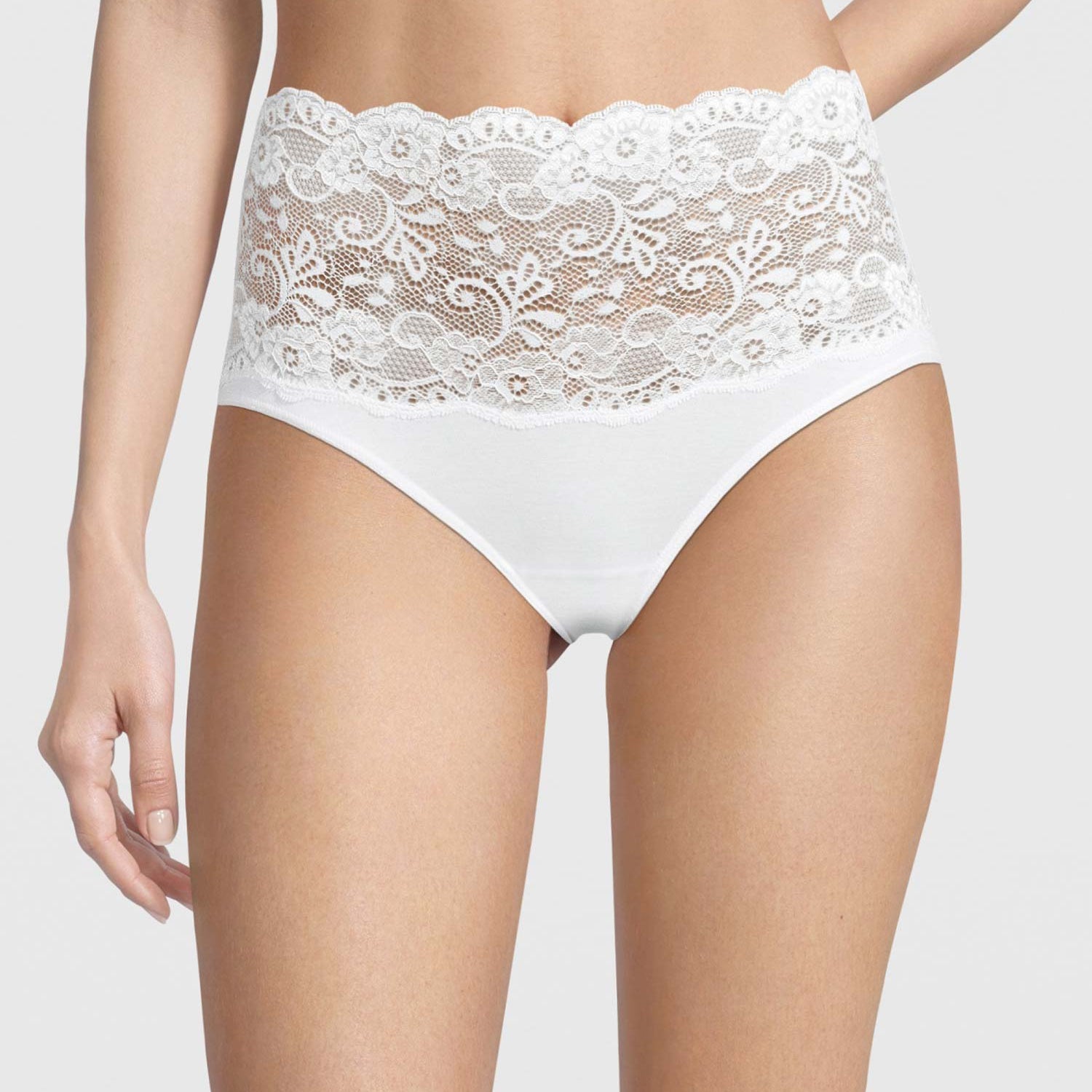 Waist-Slip with wide lace band, FILOSCOZIA REFINED