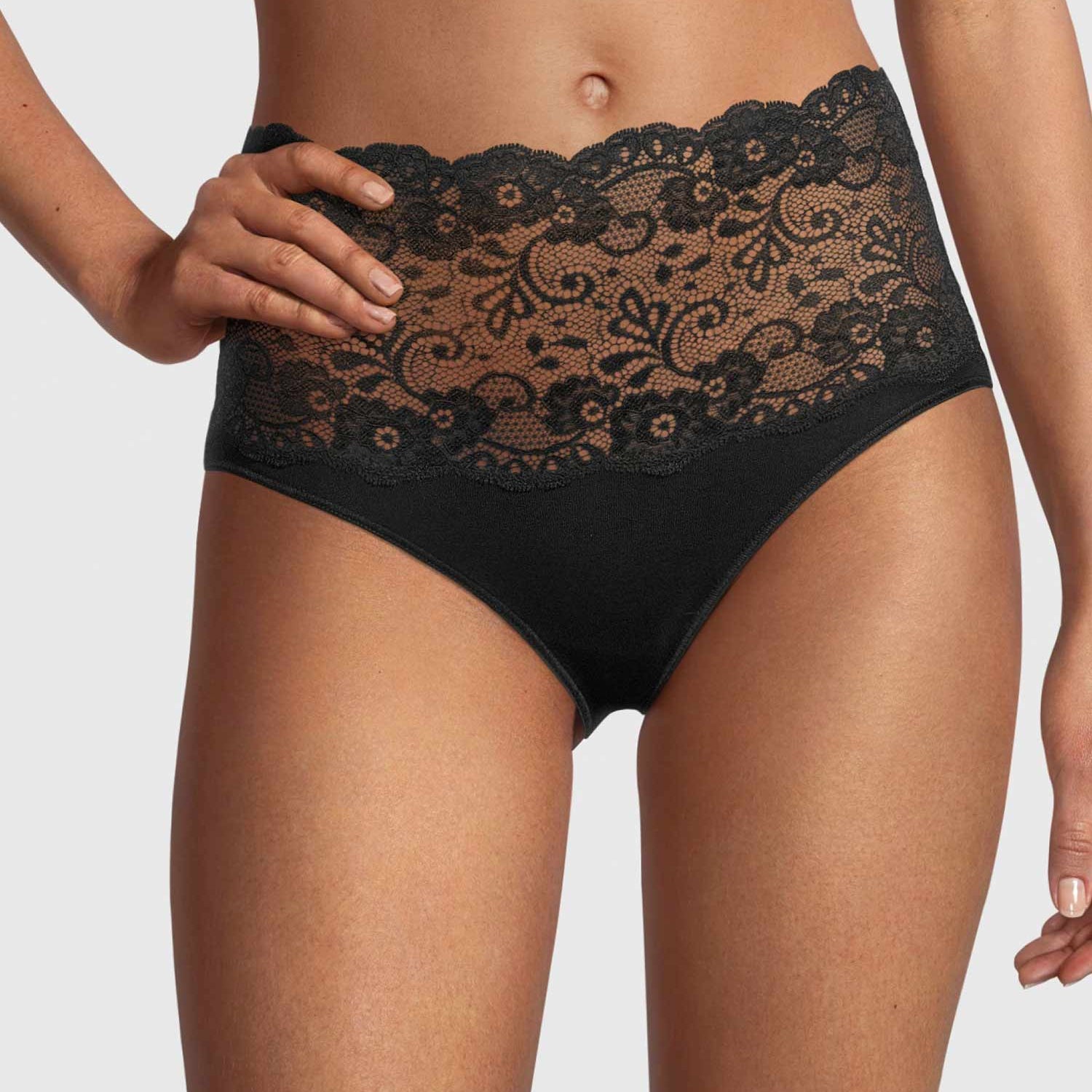 Waist-Slip with wide lace band, FILOSCOZIA REFINED