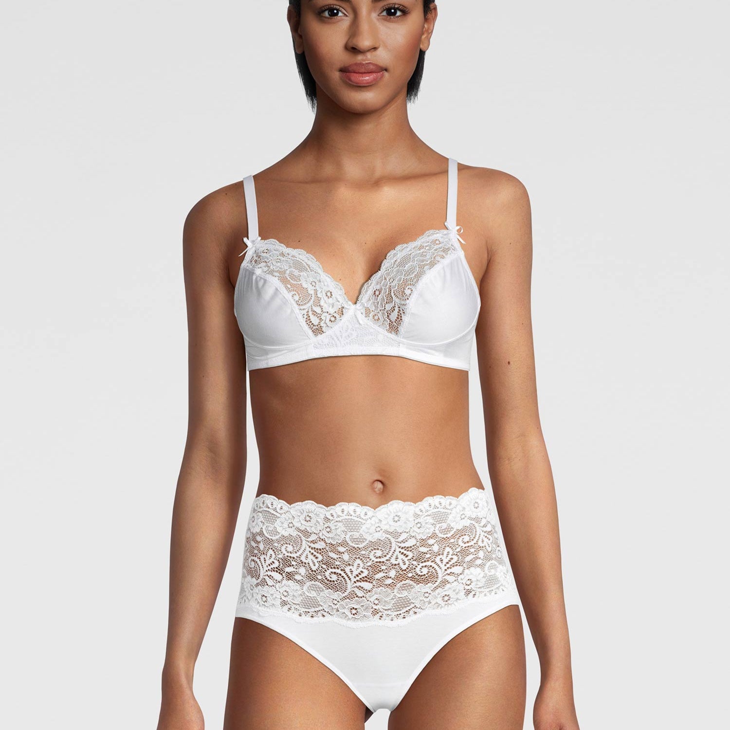 Balconette bra with Dentelle de Calais® lace, FILOSCOZIA REFINED